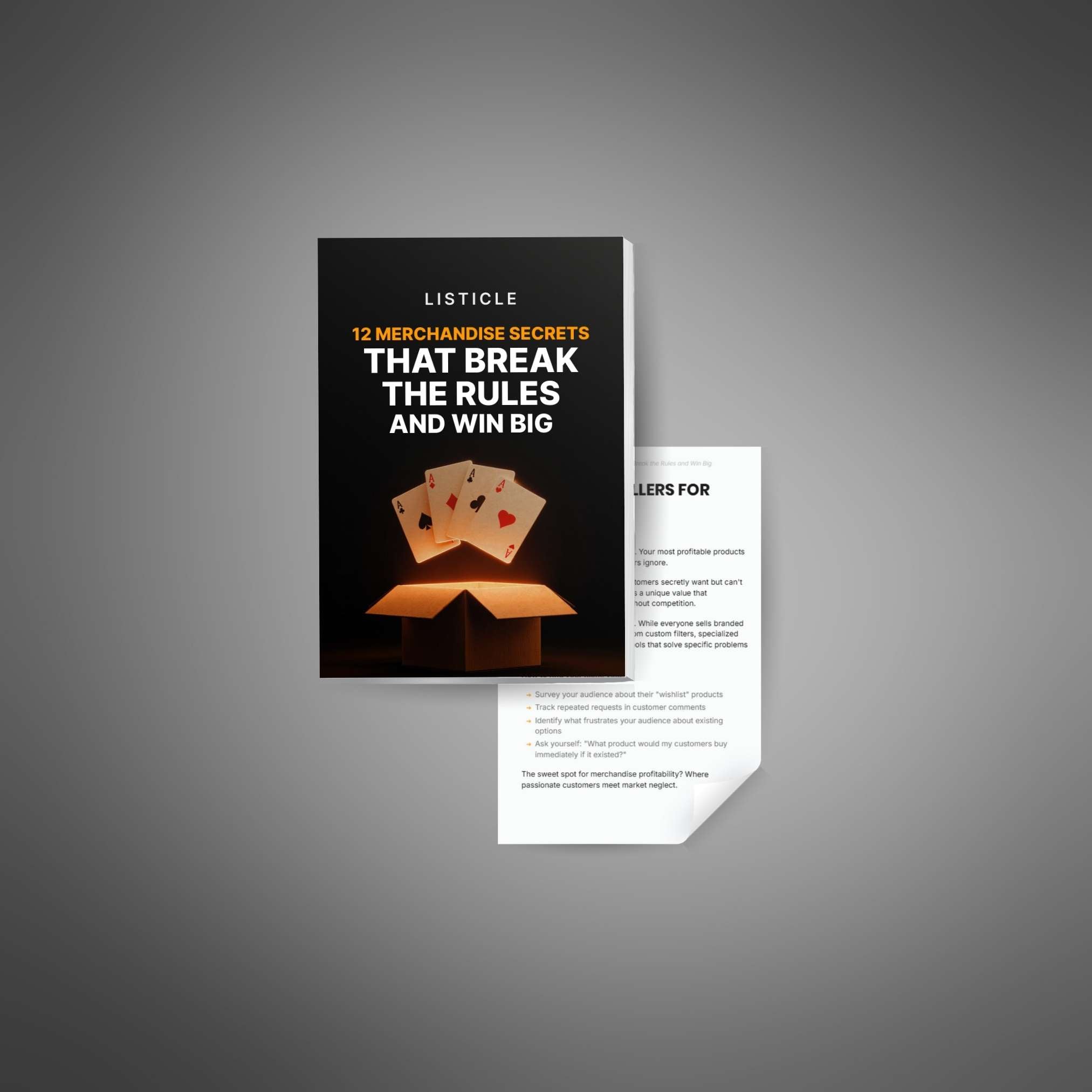 12 Merchandise Secrets That Break the Rules and Win Big