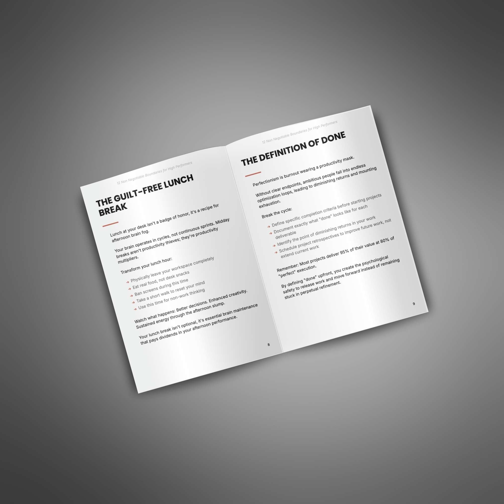 12 Non Negotiable Boundaries for High Performers