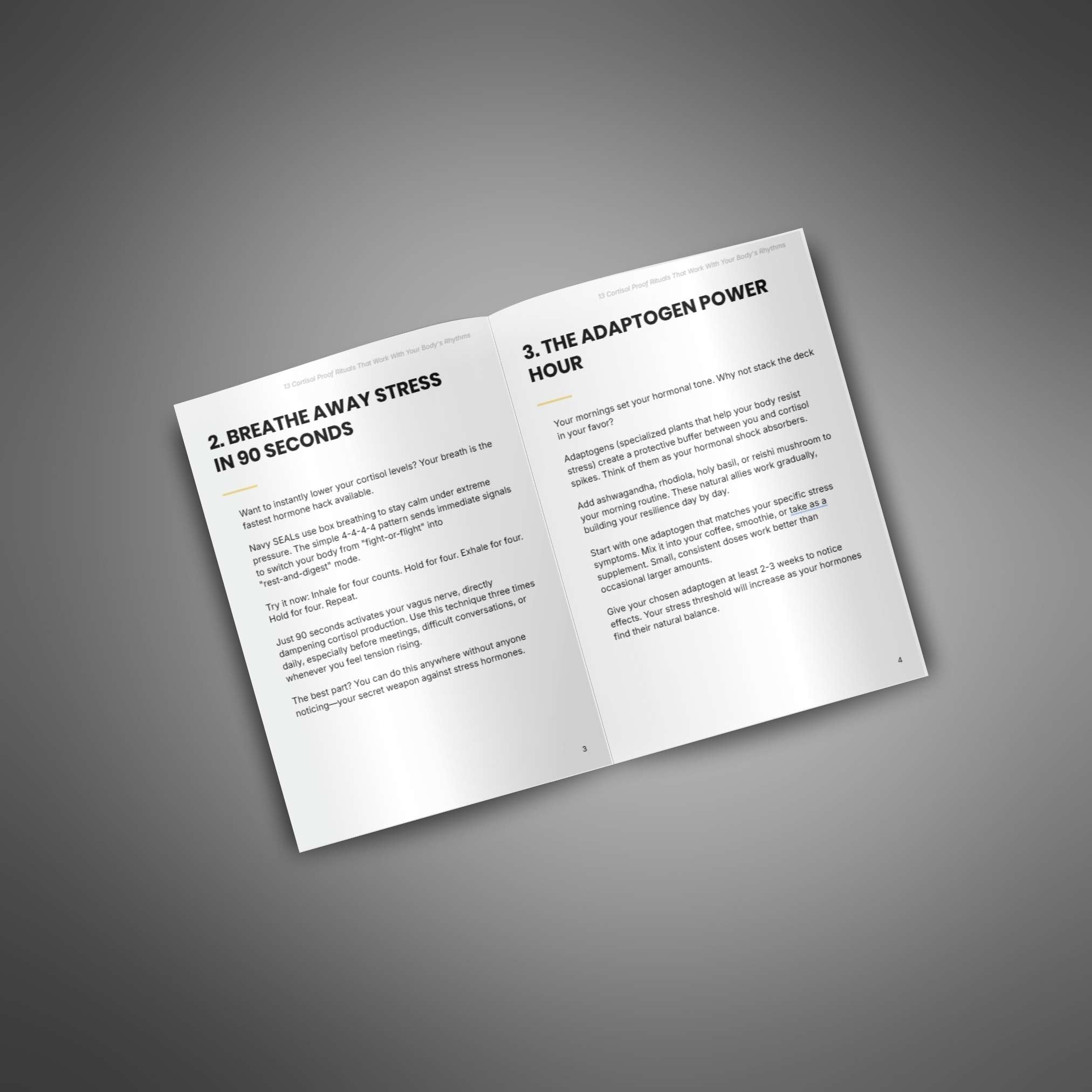 13 Cortisol Proof Rituals that Work with Your Body's Rhythms