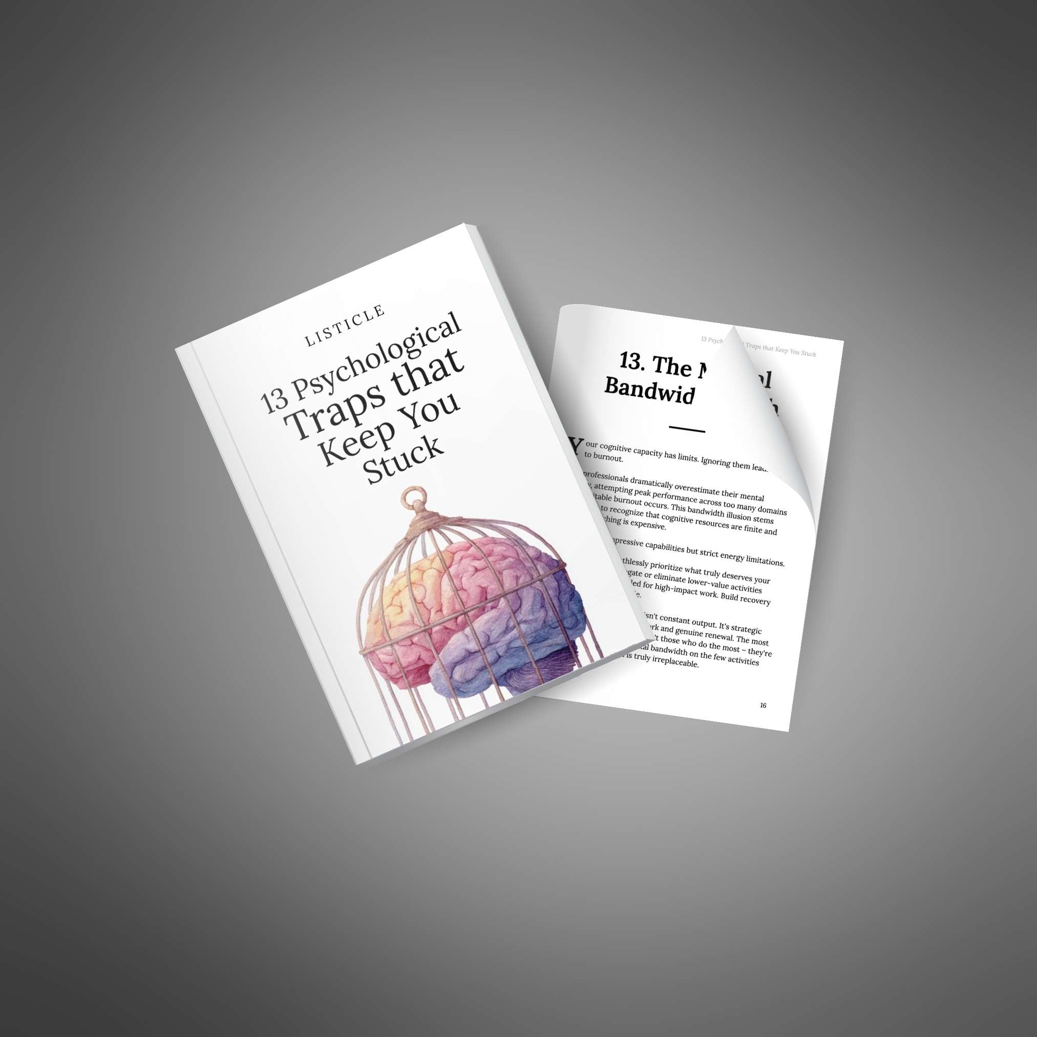 13 Psychological Traps that Keep You Stuck