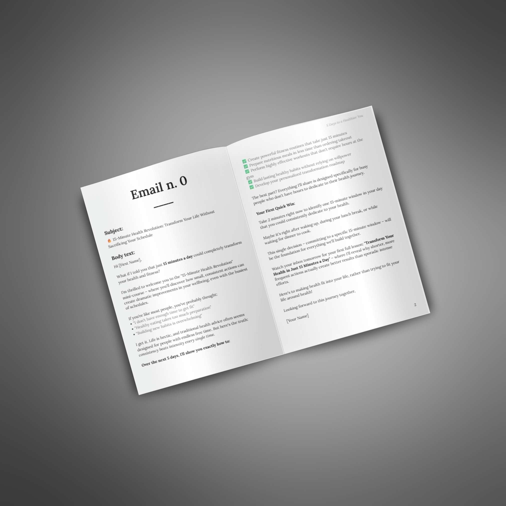 5 Days to a Healthier You