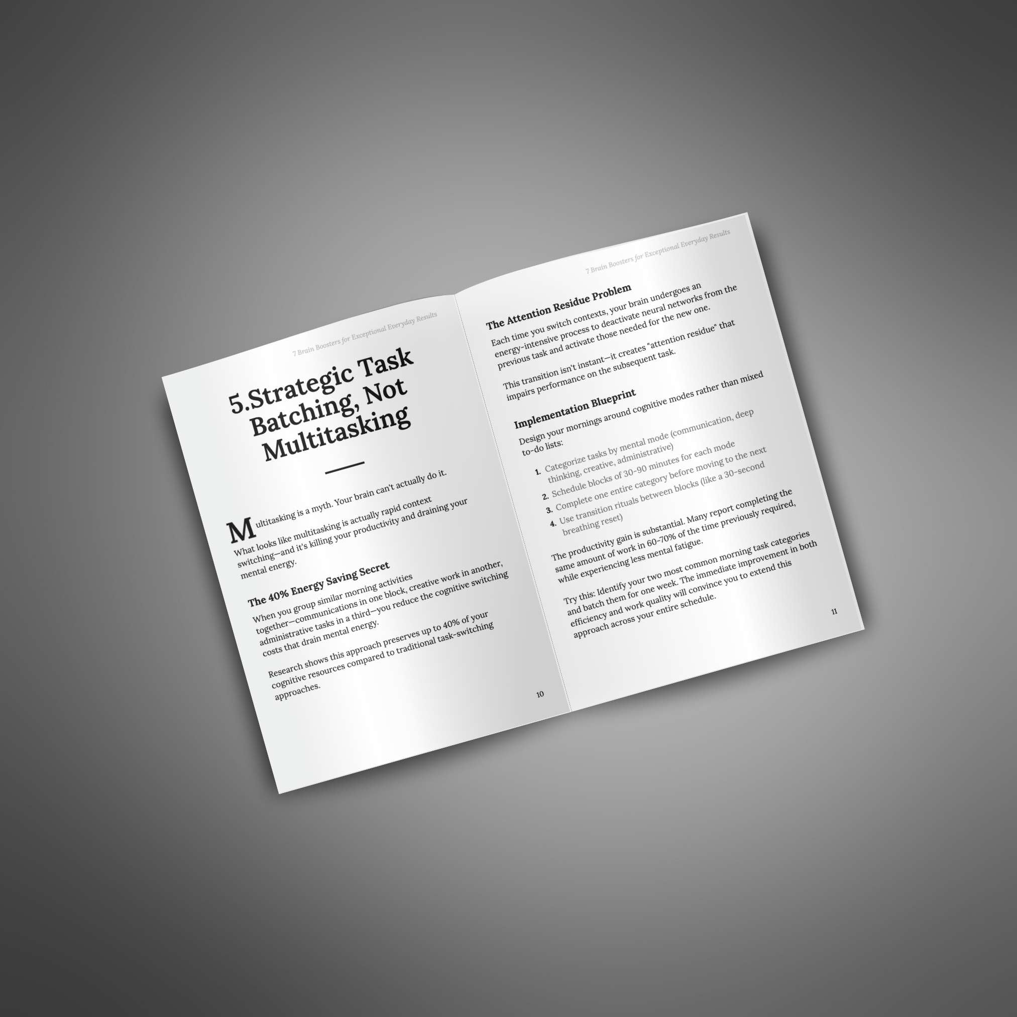 7 Brain Boosters for Exceptional Everyday Results