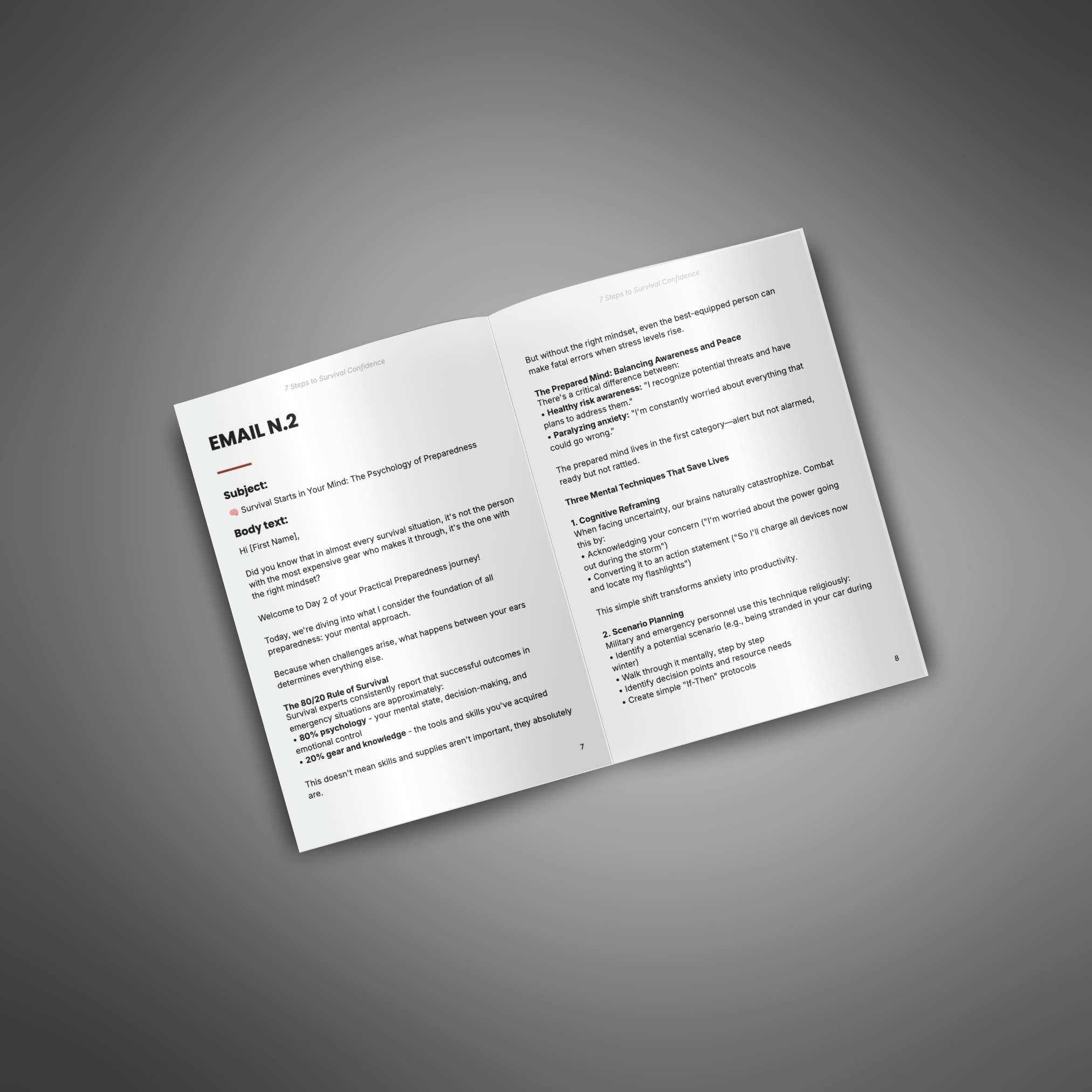 7 Steps to Survival Confidence