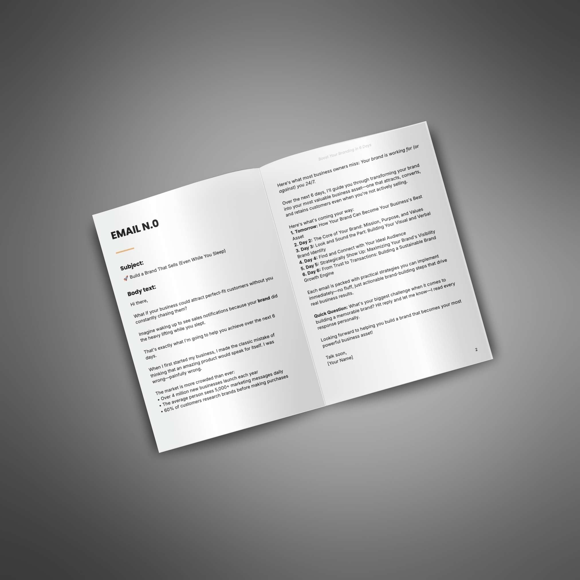 Boost Your Branding in 6 Days