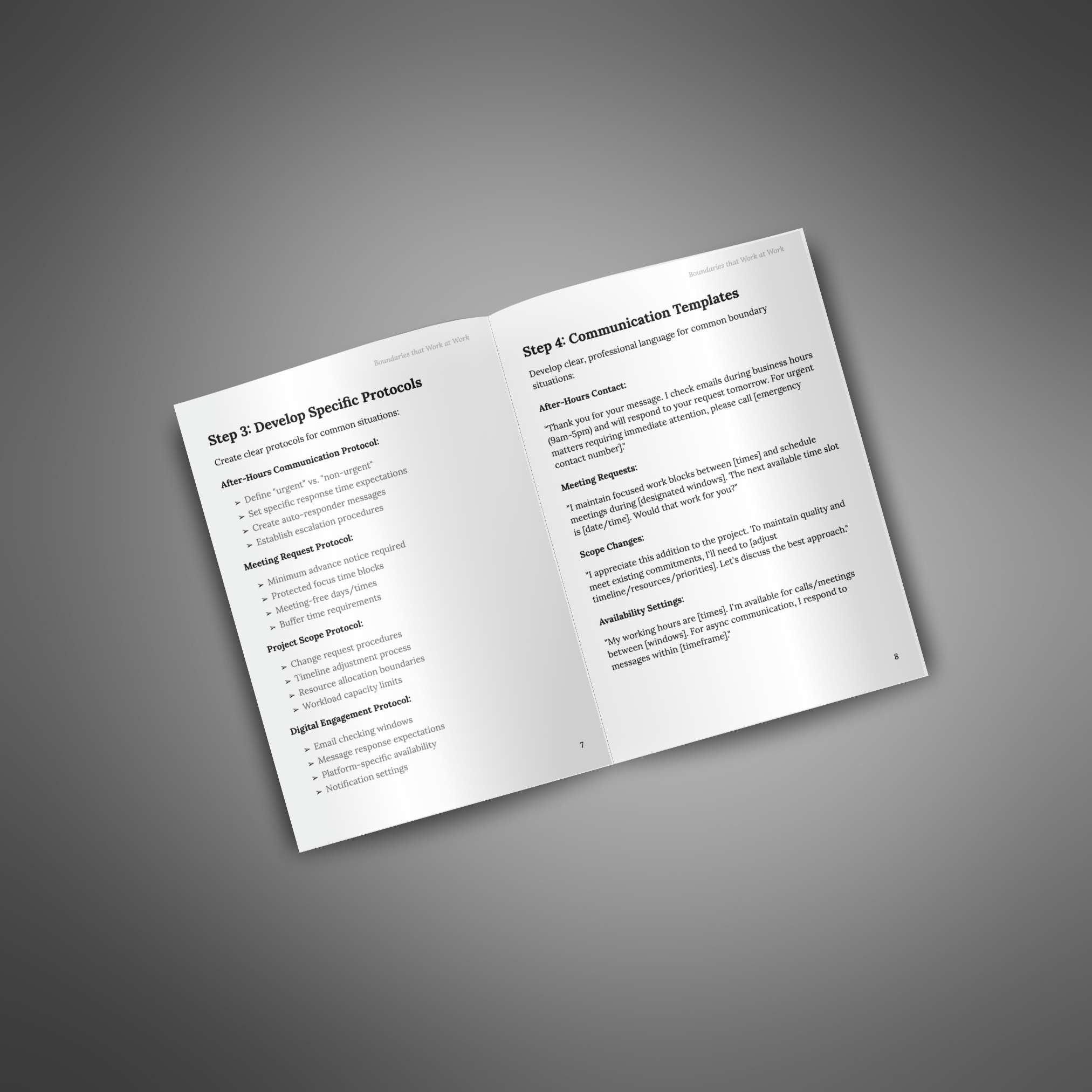 Boundaries that Work at Work