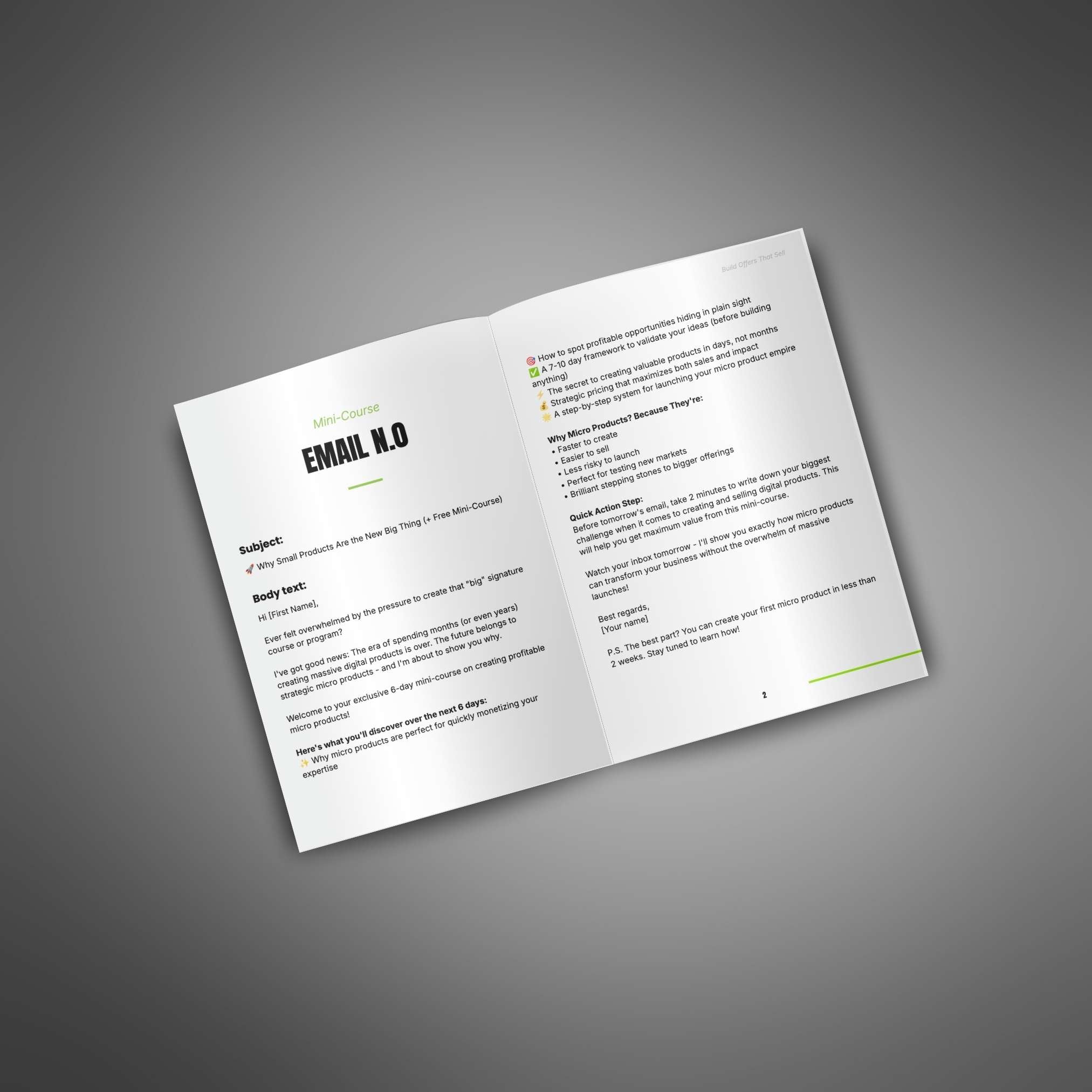 Build Offers That Sell