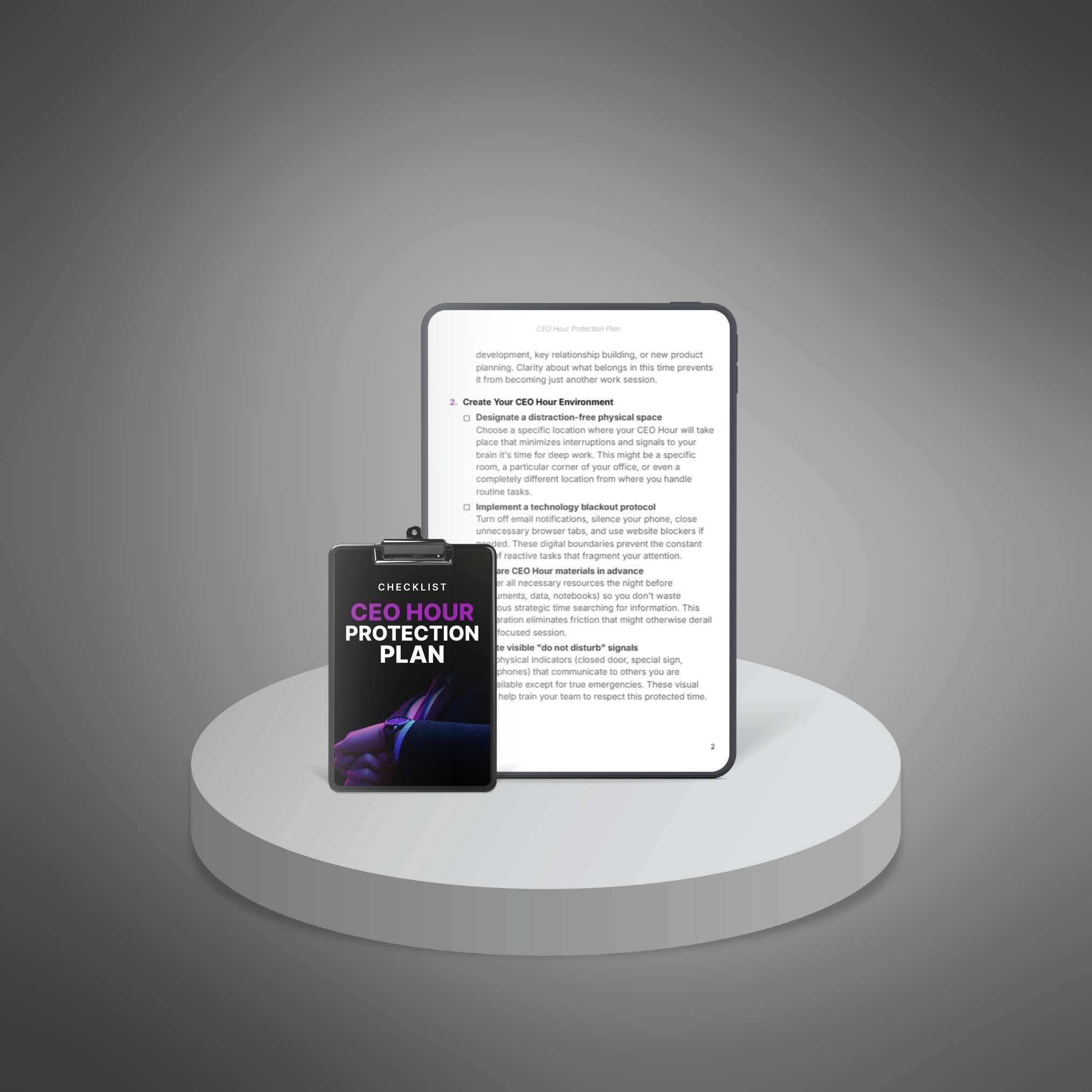 CEO Hour Protection Plan