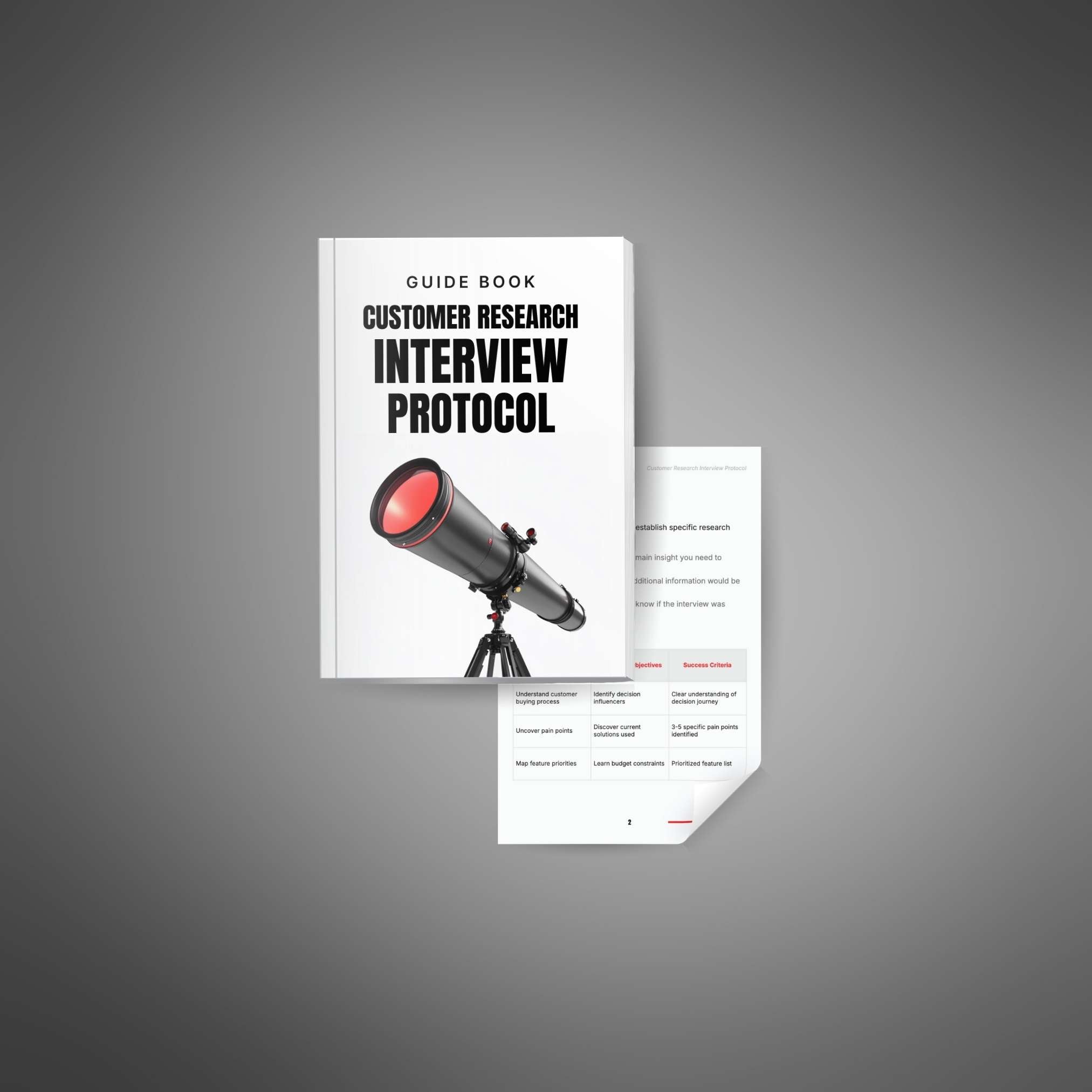 Customer Research Interview Protocol