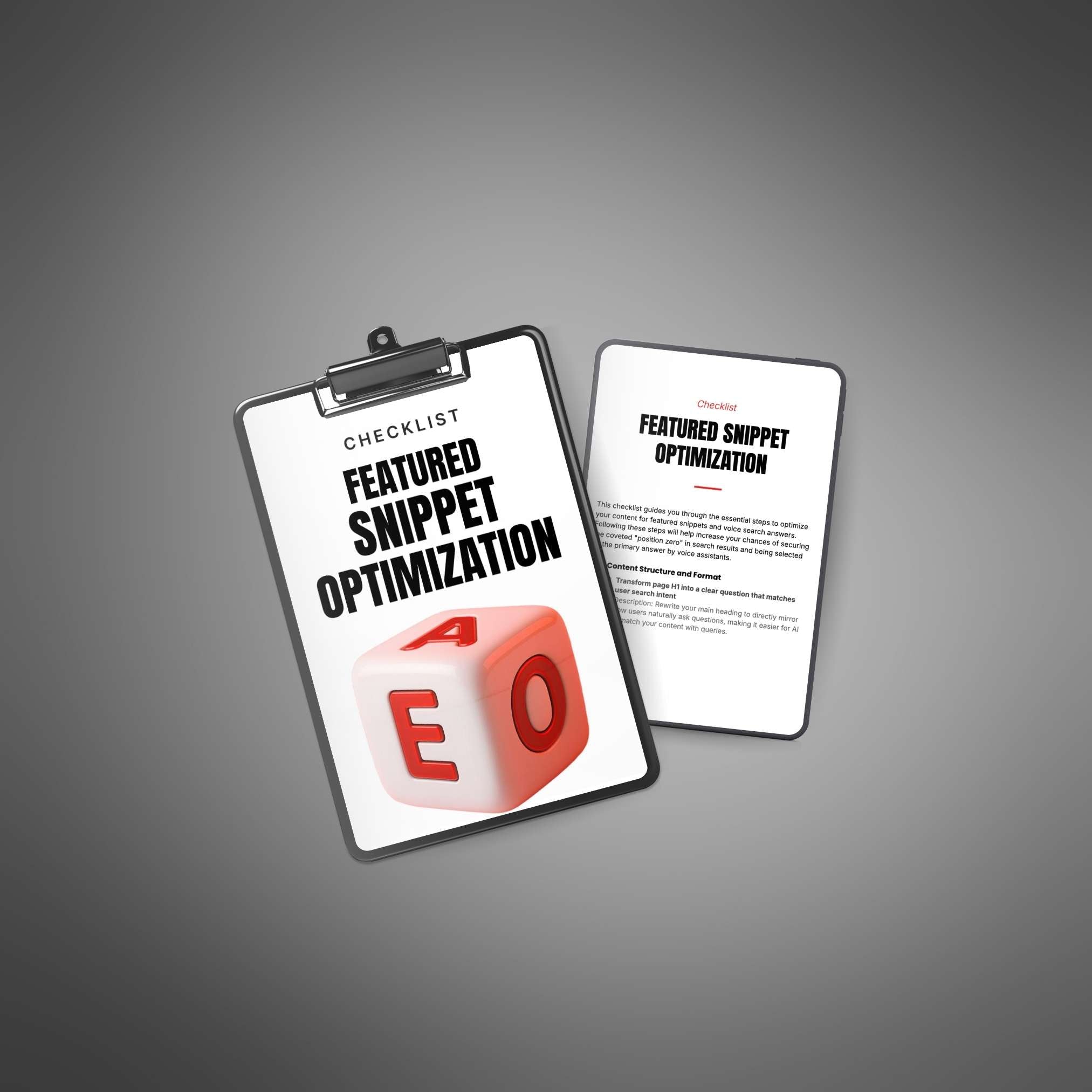 Featured Snippet Optimization