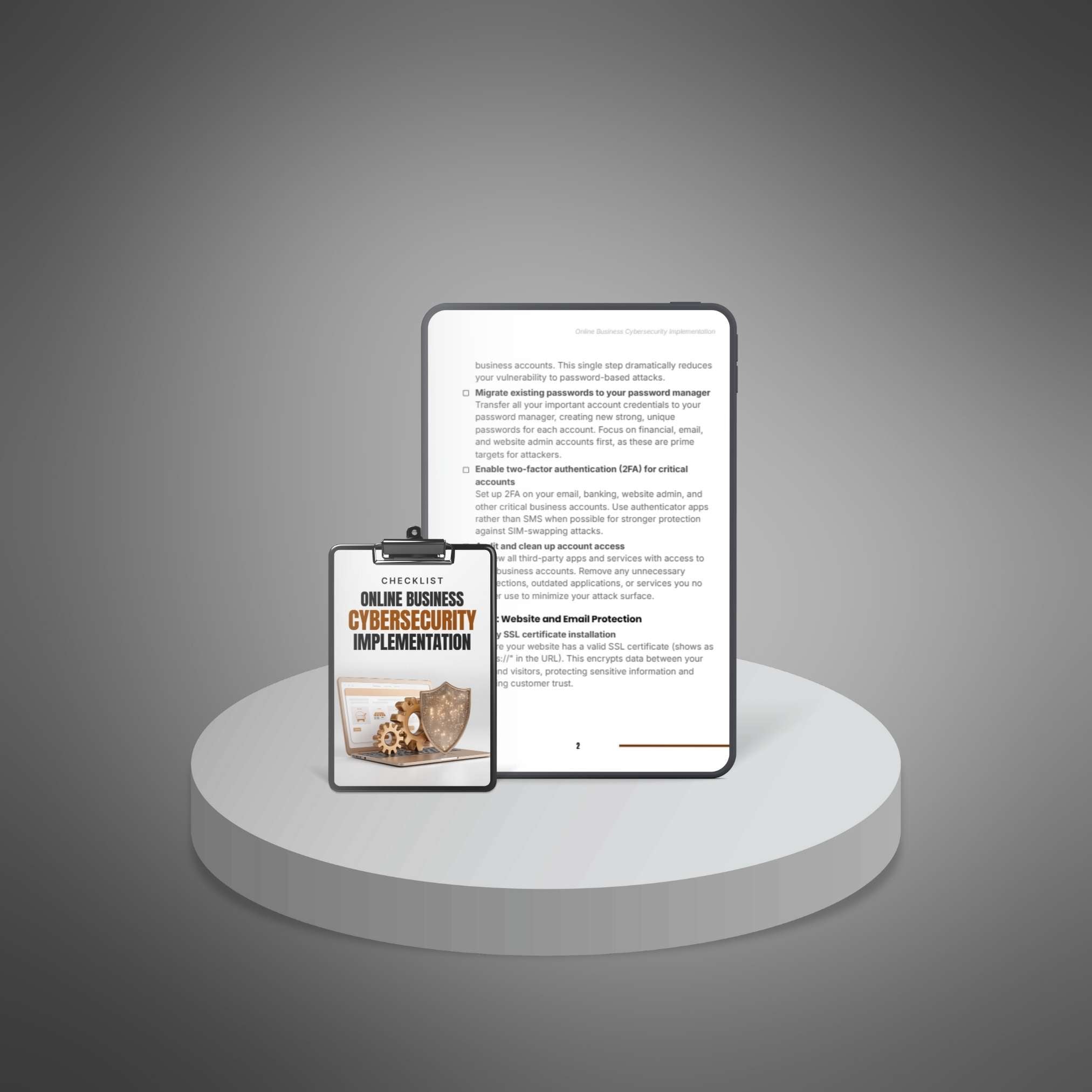 Online Business Cybersecurity Implementation