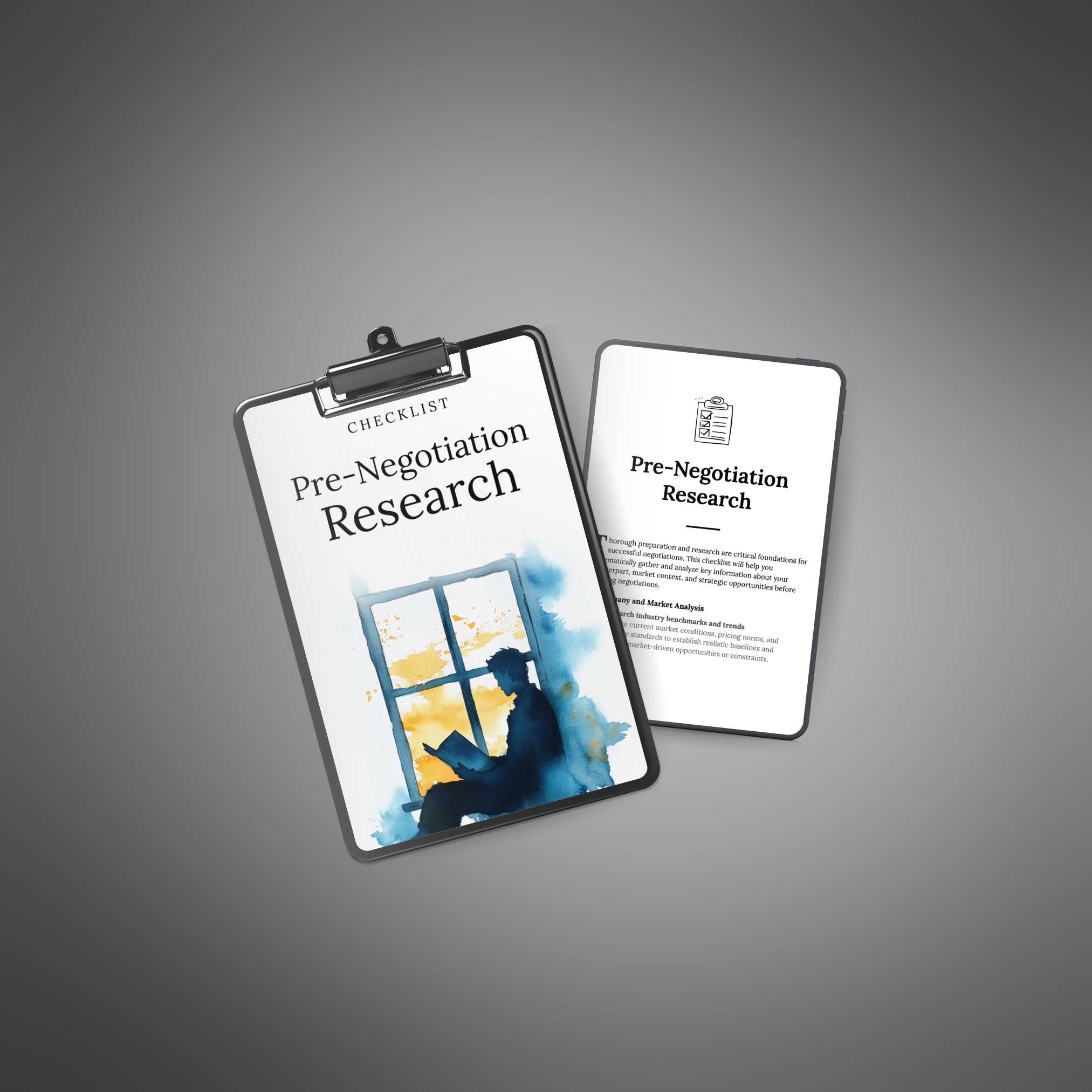 Pre-Negotiation Research