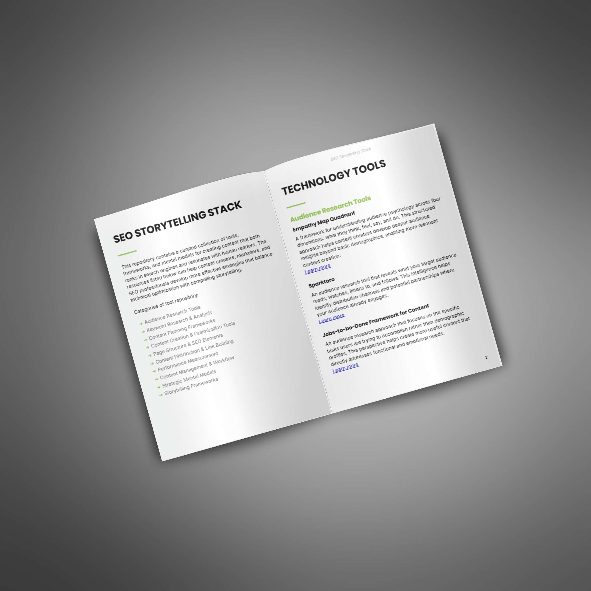 SEO Storytelling Stack