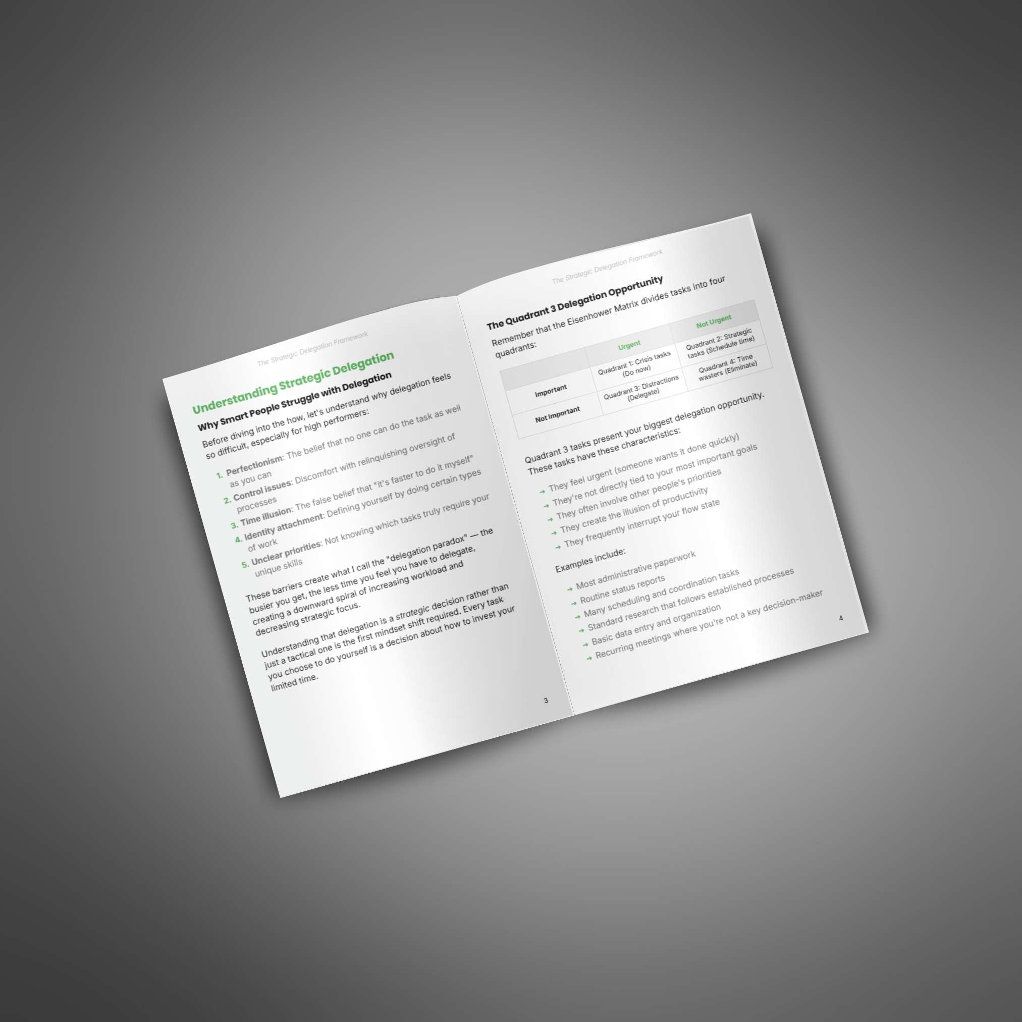 The Strategic Delegation Framework