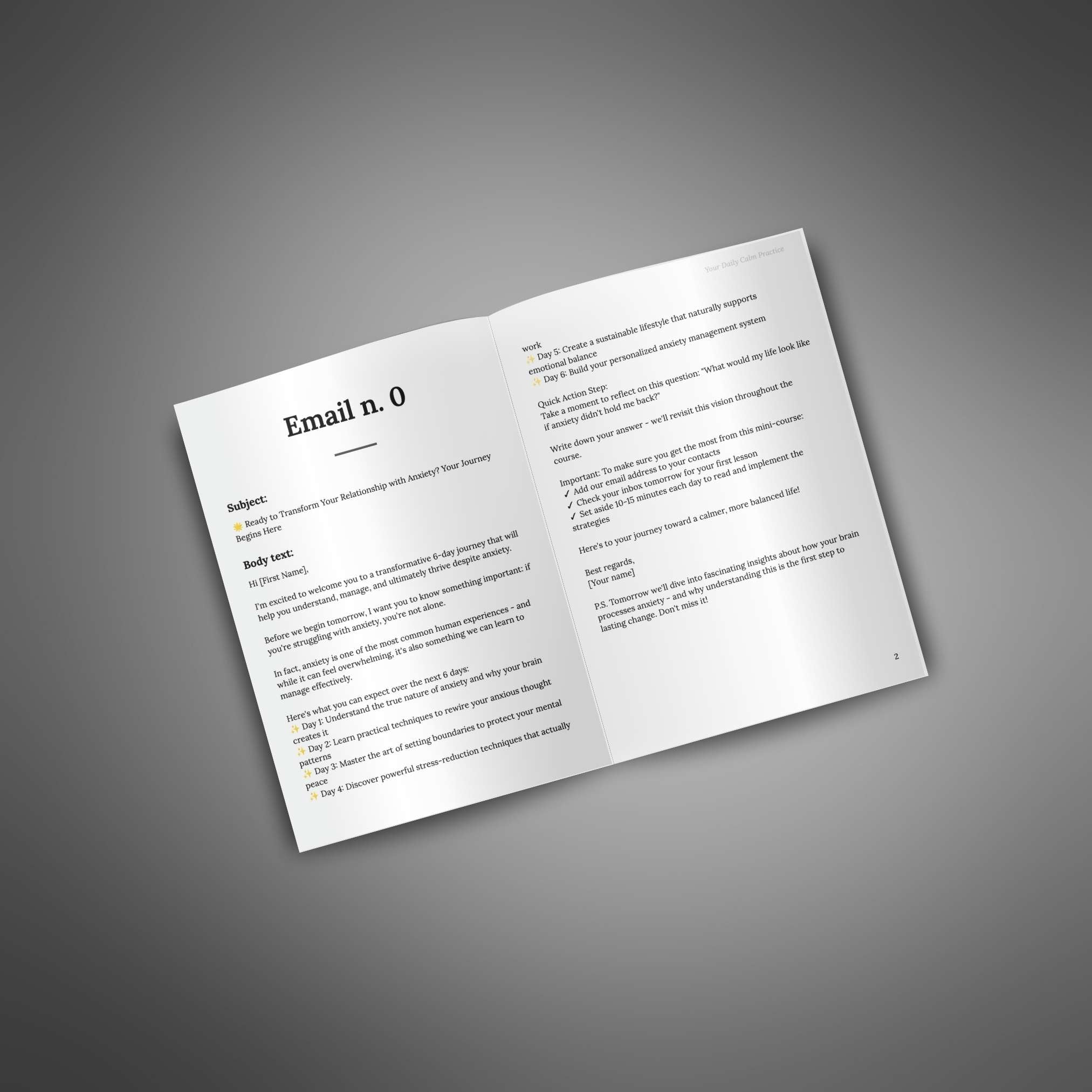 Your Daily Calm Practice