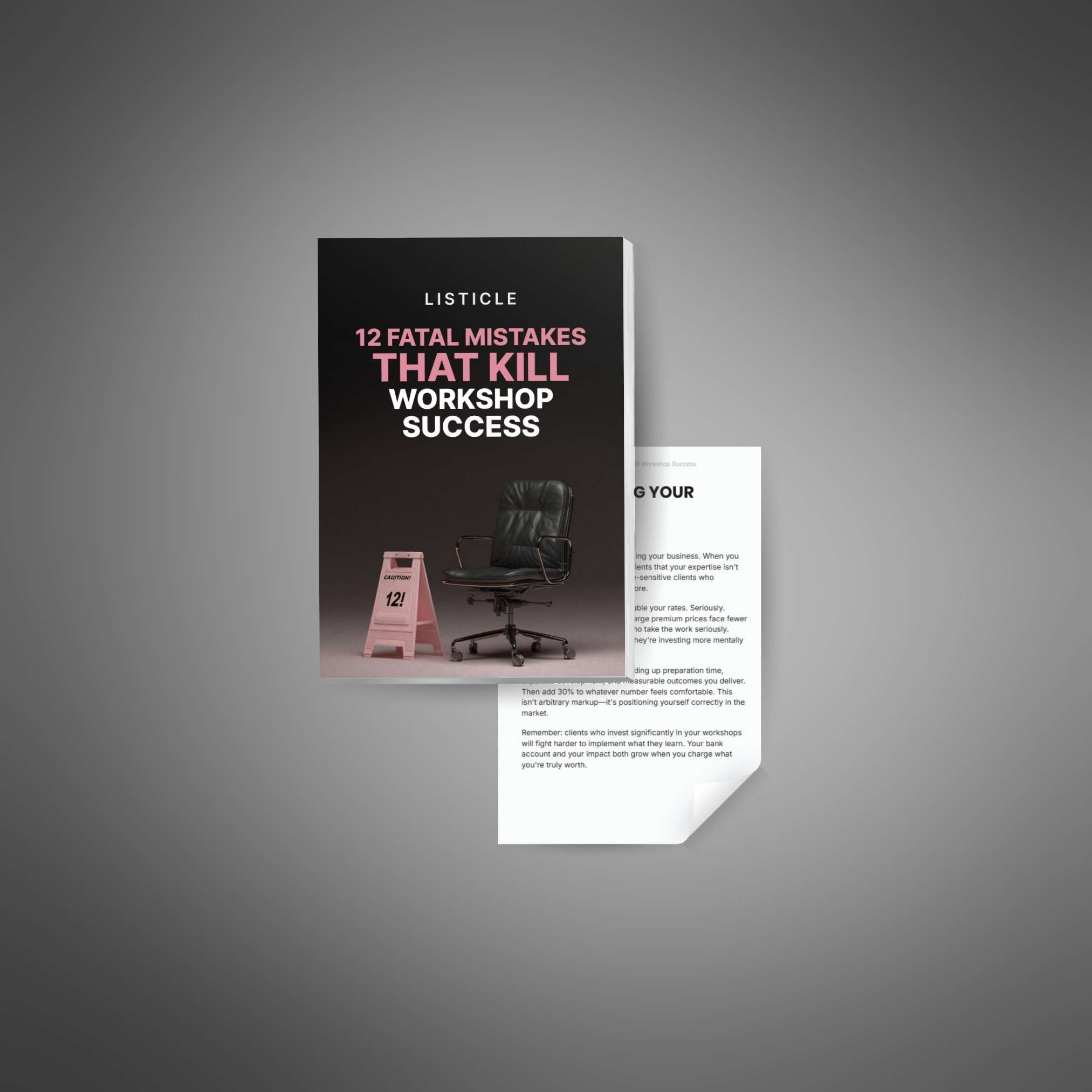 12 Fatal Mistakes That Kill Workshop Success