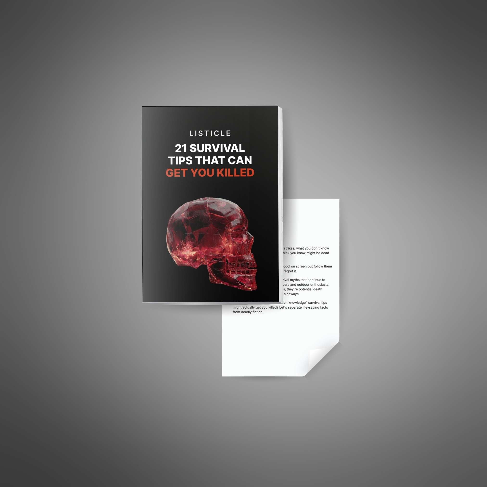 21 Survival Tips that Can Get You Killed