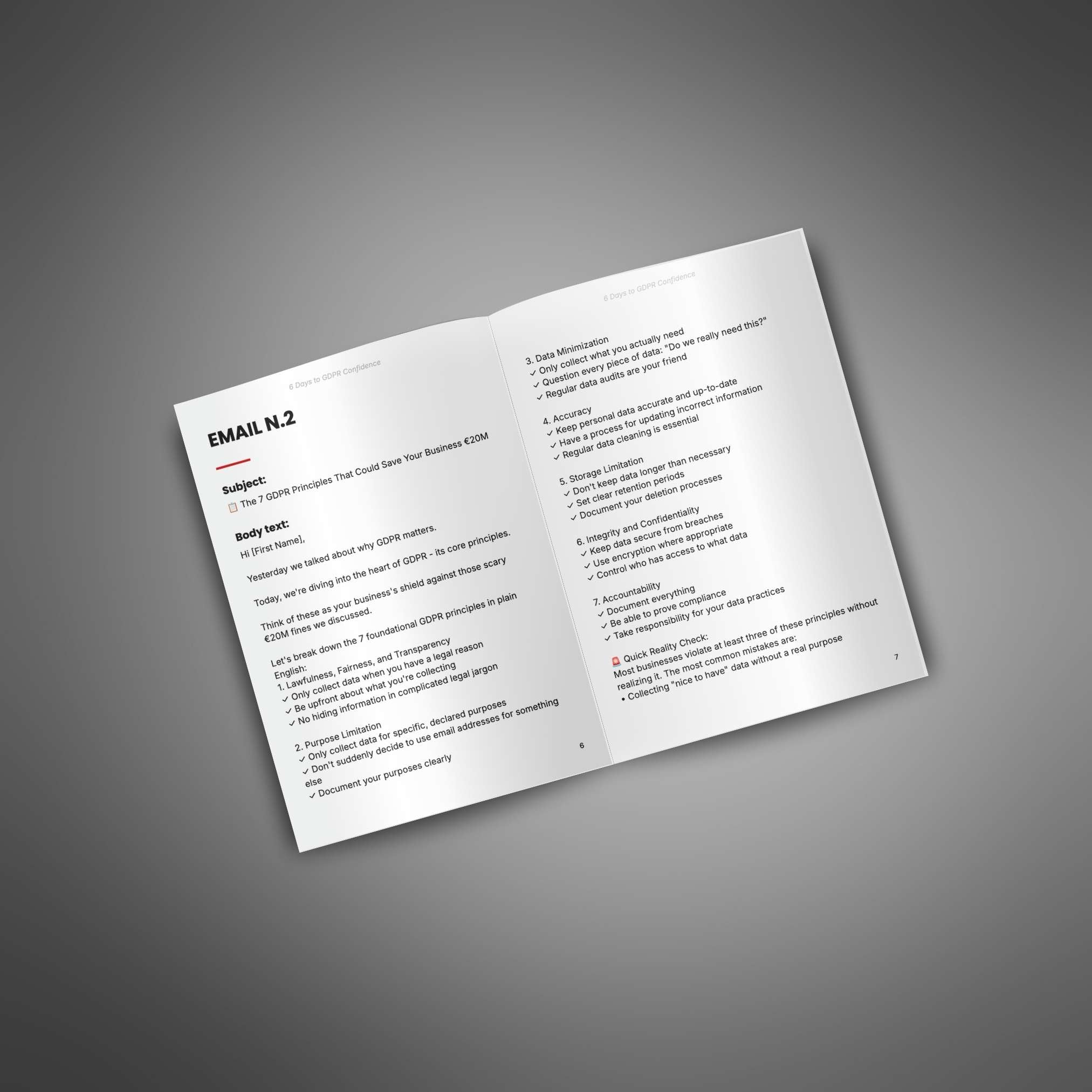 6 Days to GDPR Confidence