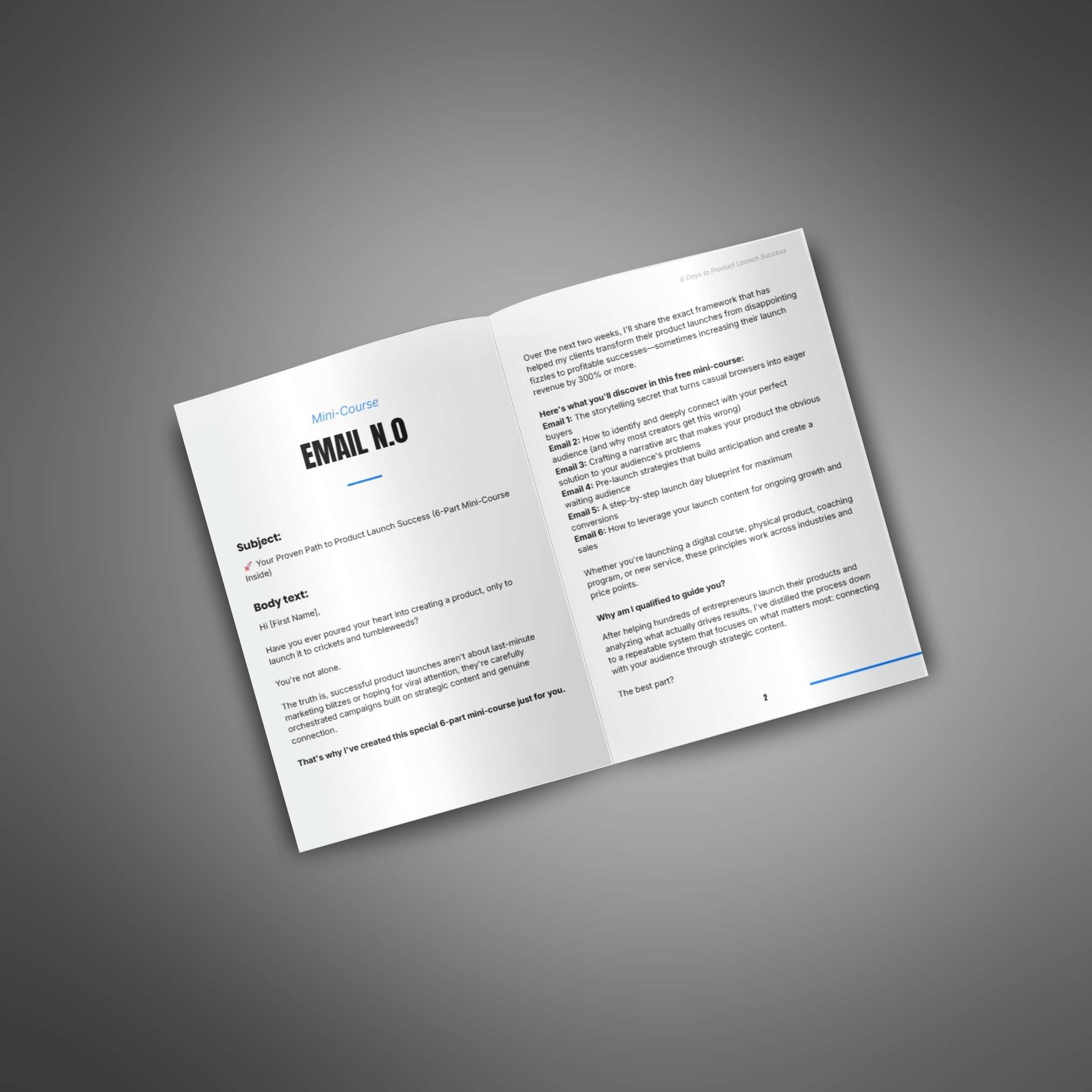 6 Days to Product Launch Success