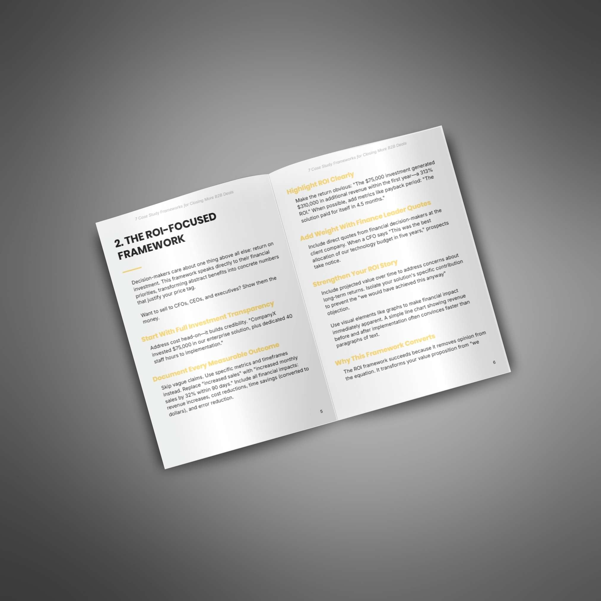 7 Case Study Frameworks for Closing More B2B Deals