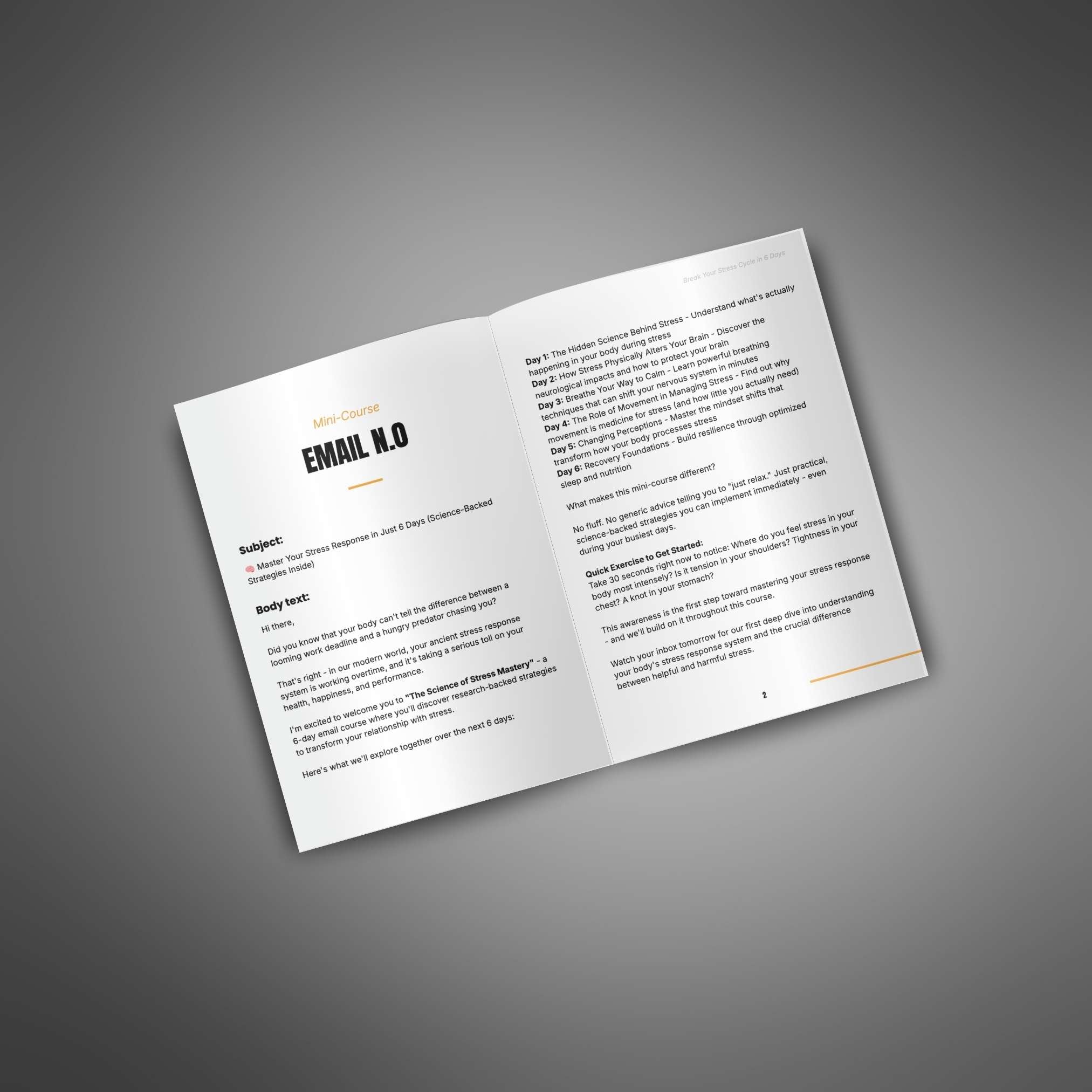 Break Your Stress Cycle in 6 Days