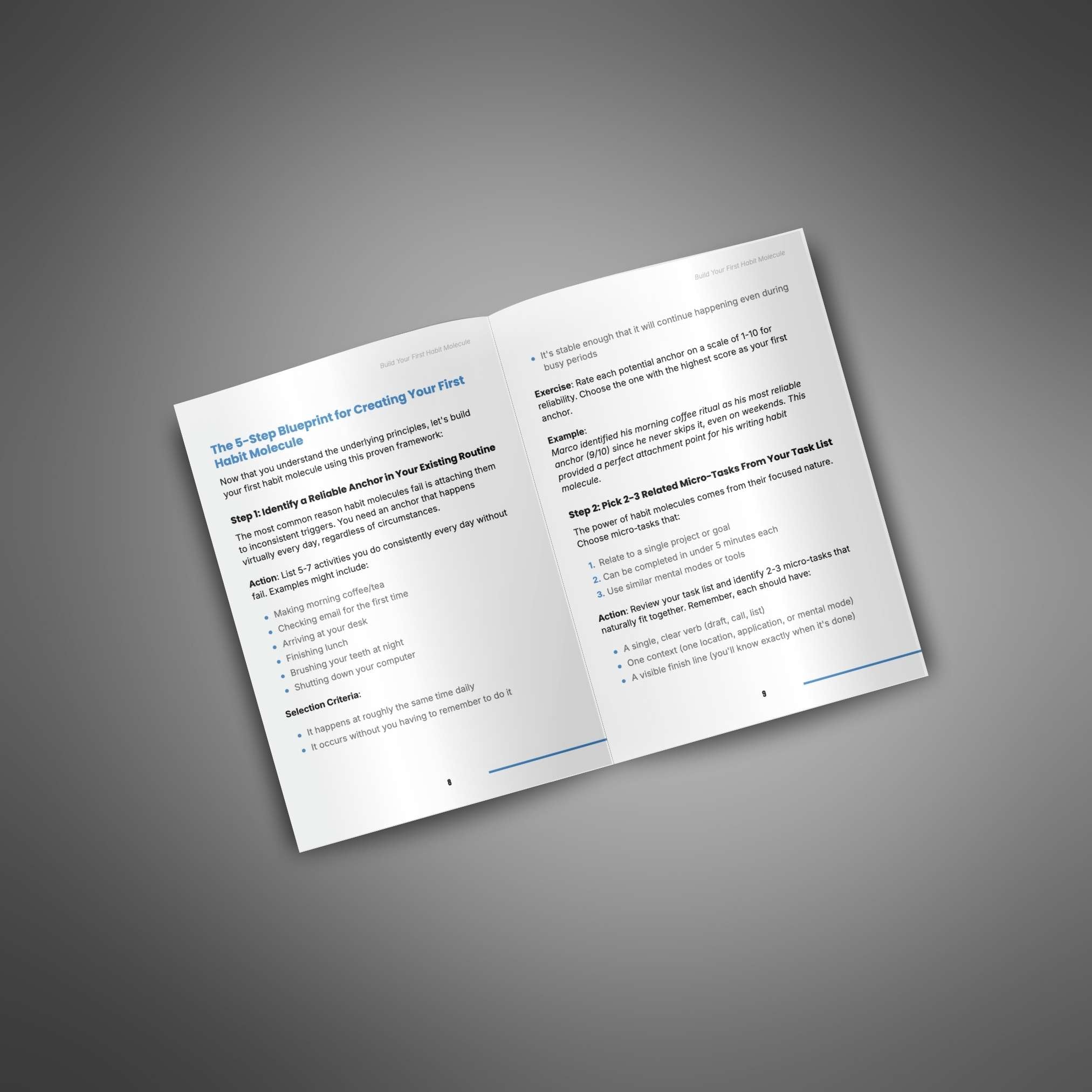 Build Your First Habit Molecule