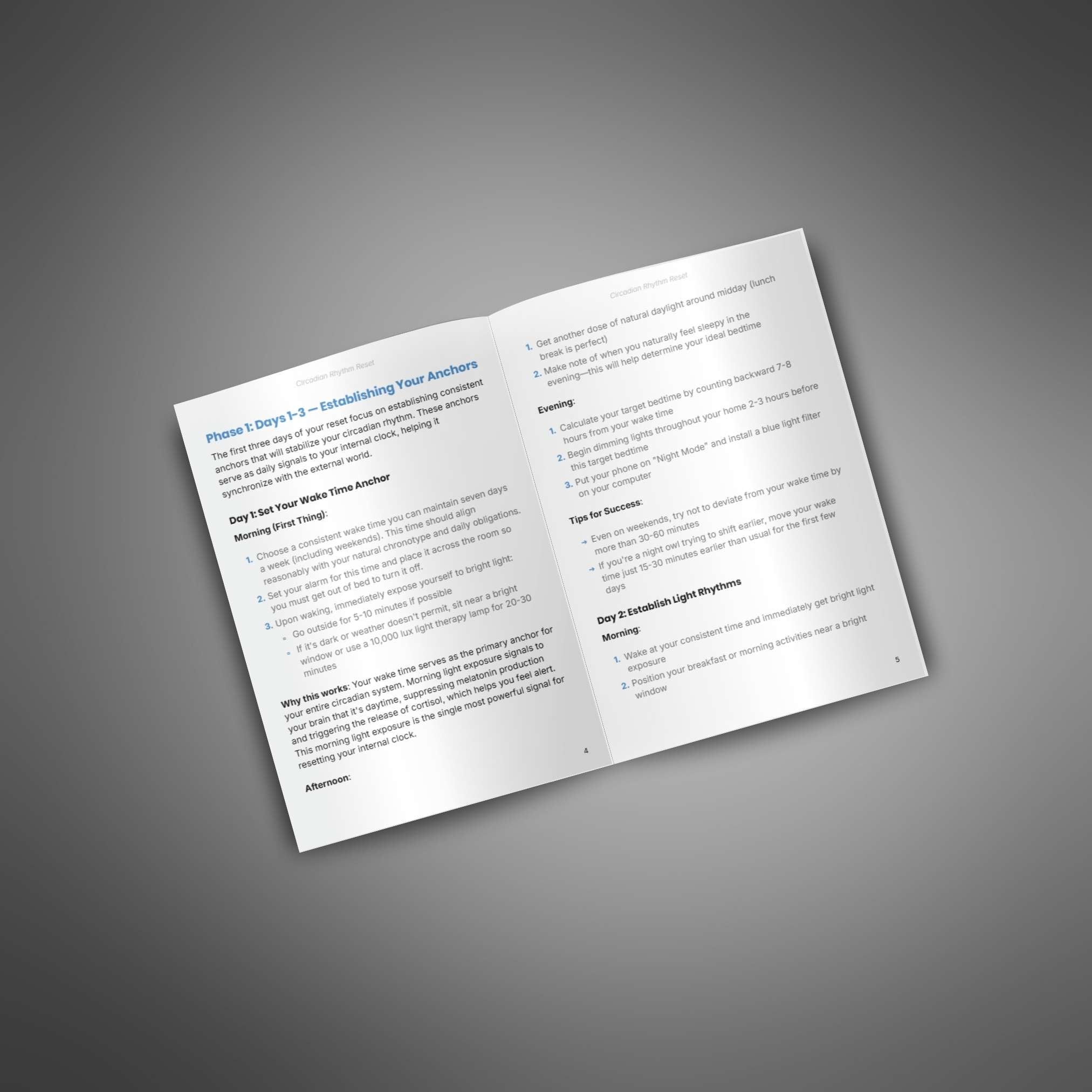 Circadian Rhythm Reset