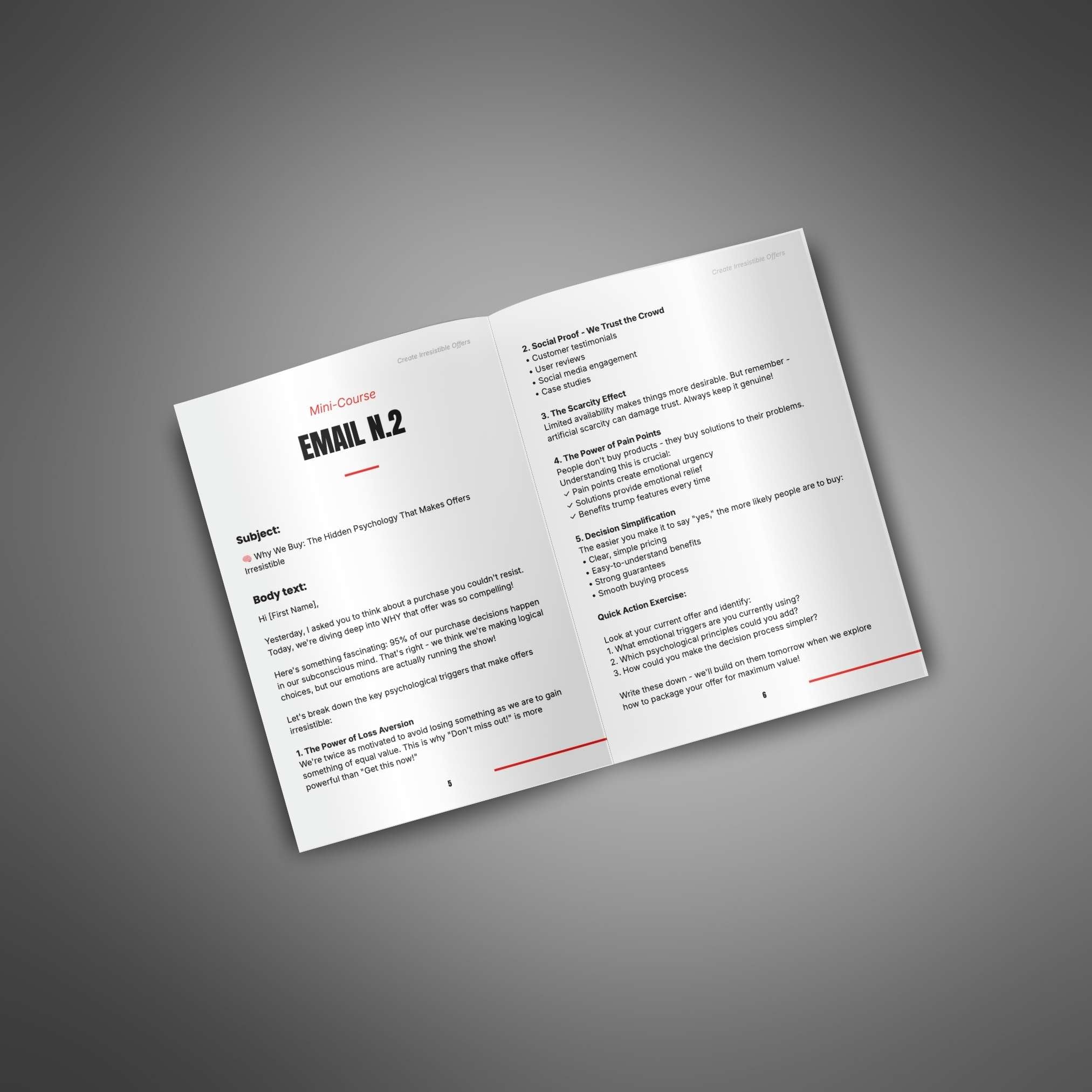 Create Irresistible Offers