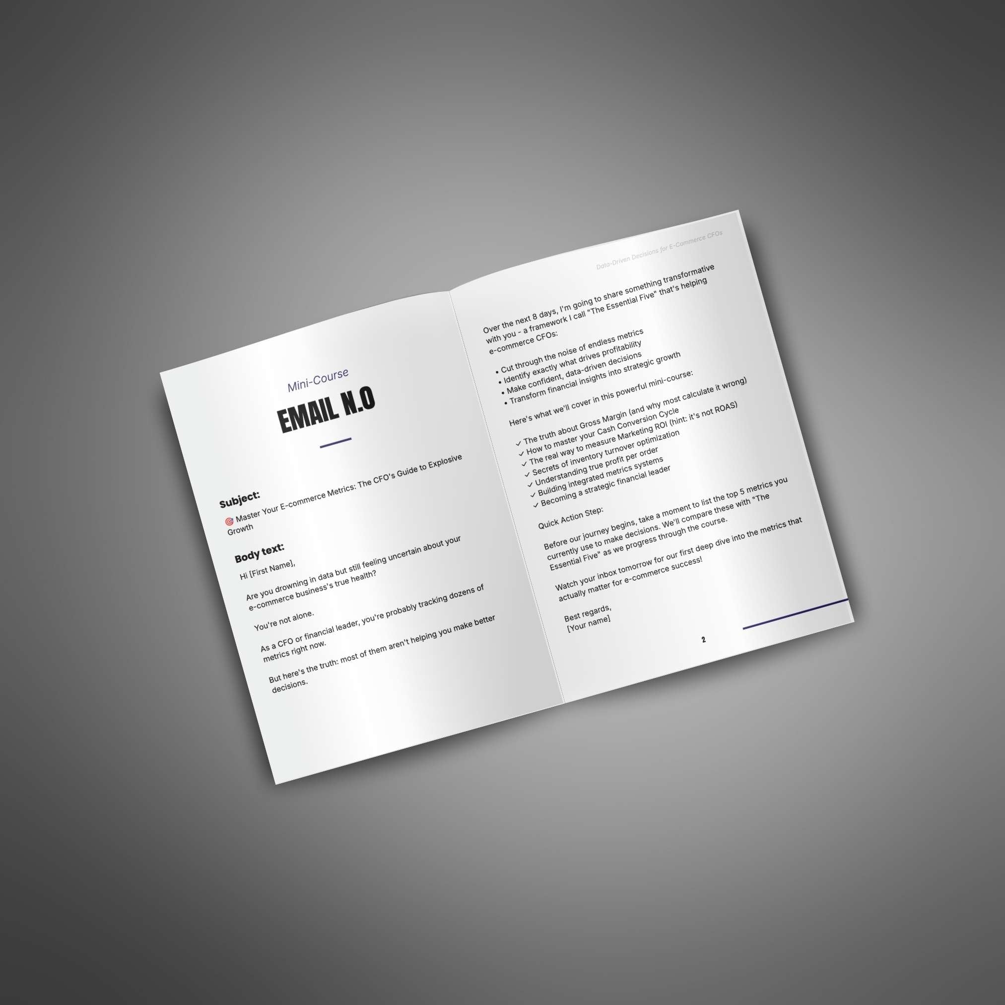 Data-Driven Decisions for E-Commerce CFOs