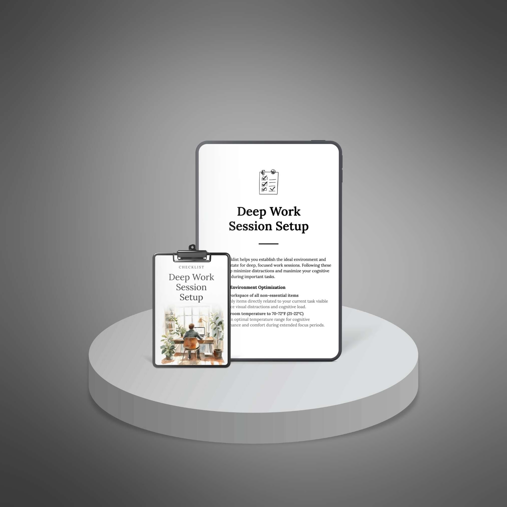 Deep Work Session Setup