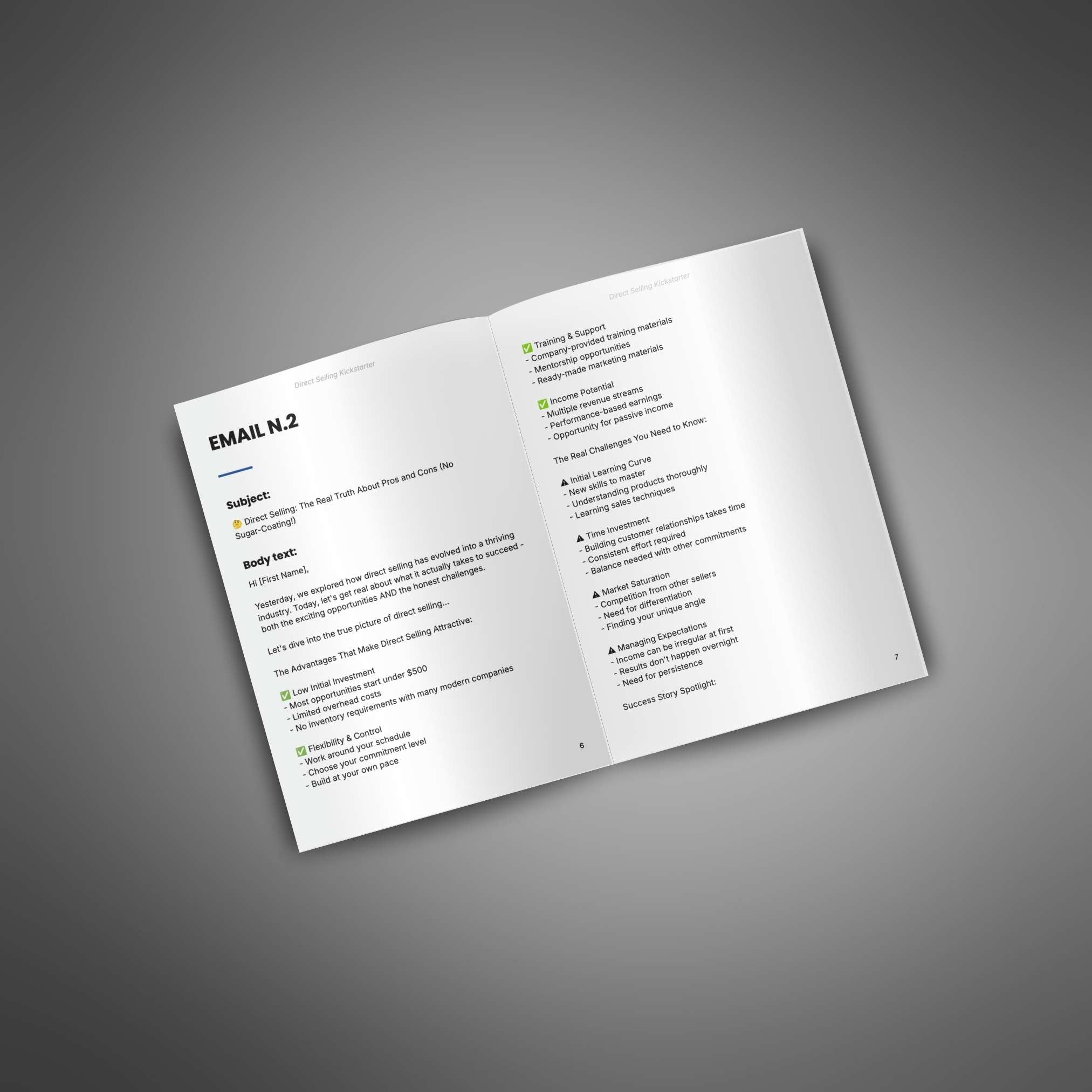 Direct Selling Kickstarter