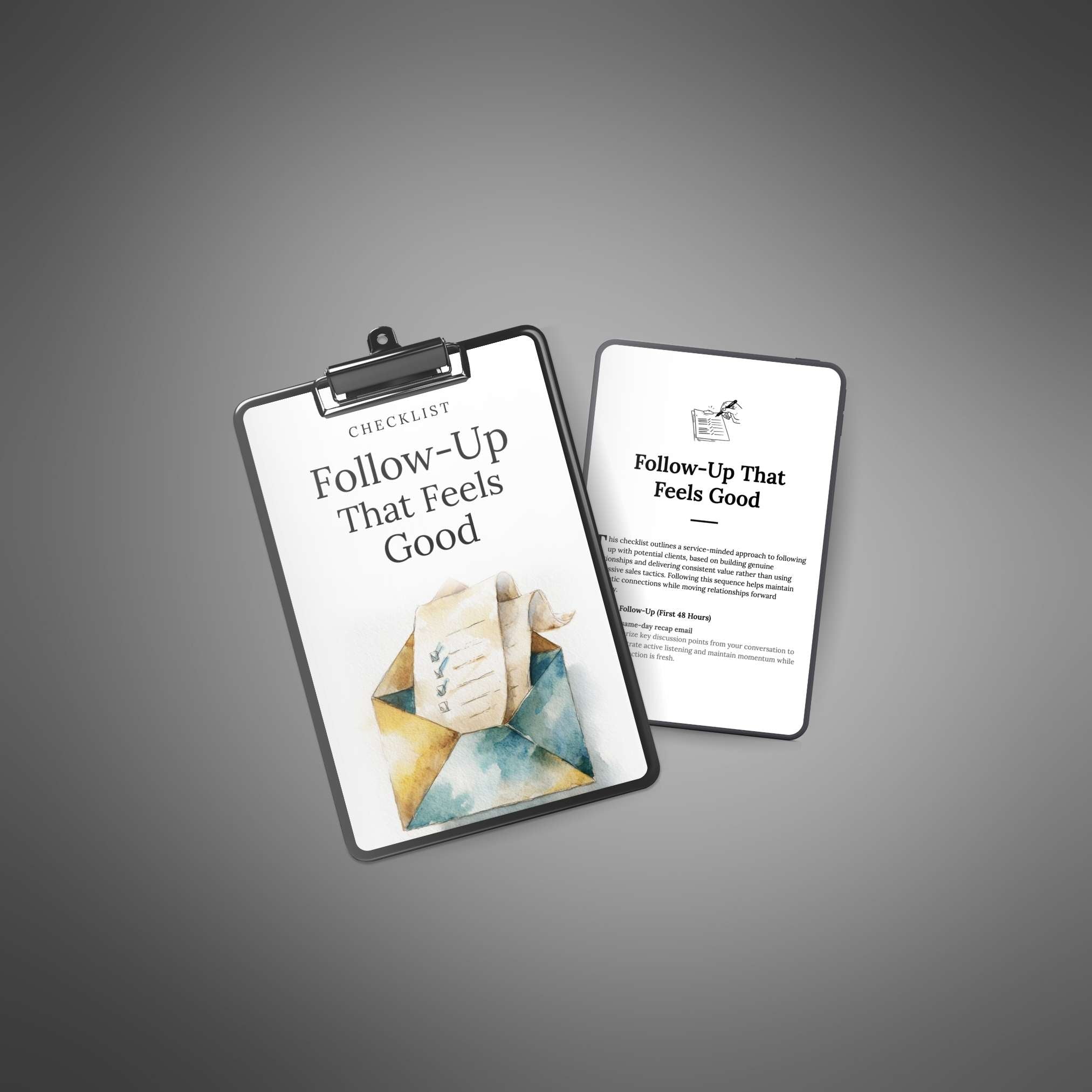 Follow-Up That Feels Good