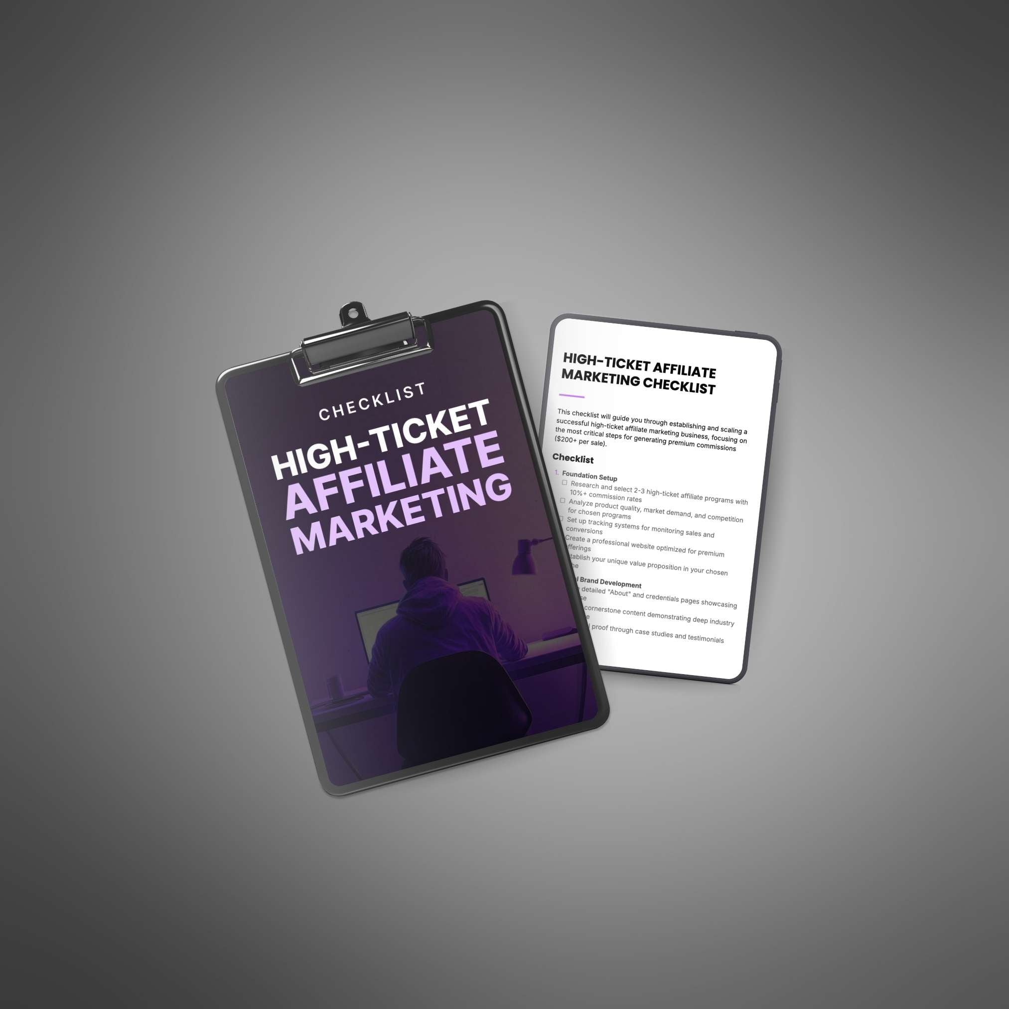 High-Ticket Affiliate Marketing - Checklist