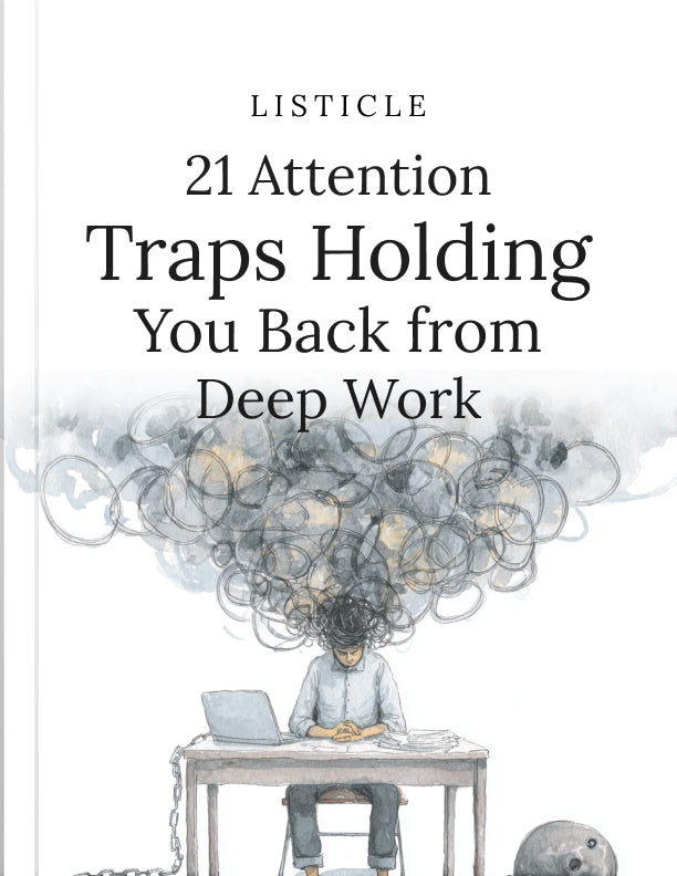 21 Attention Traps Holding You Back from Deep Work