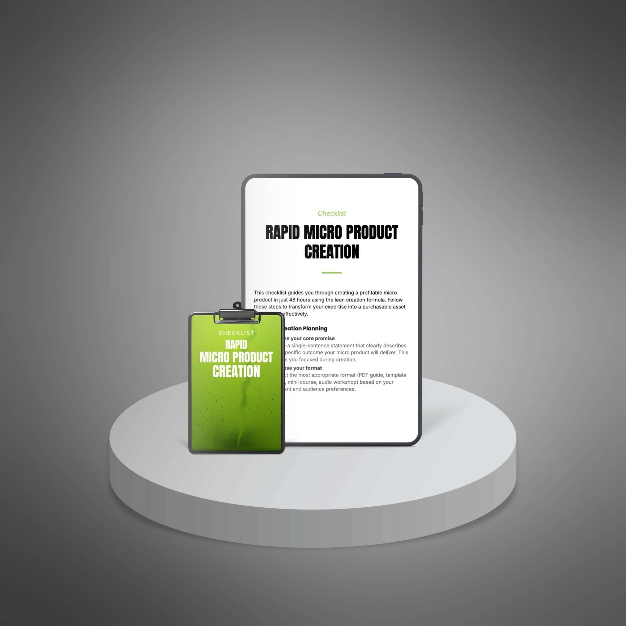 Rapid Micro Product Creation