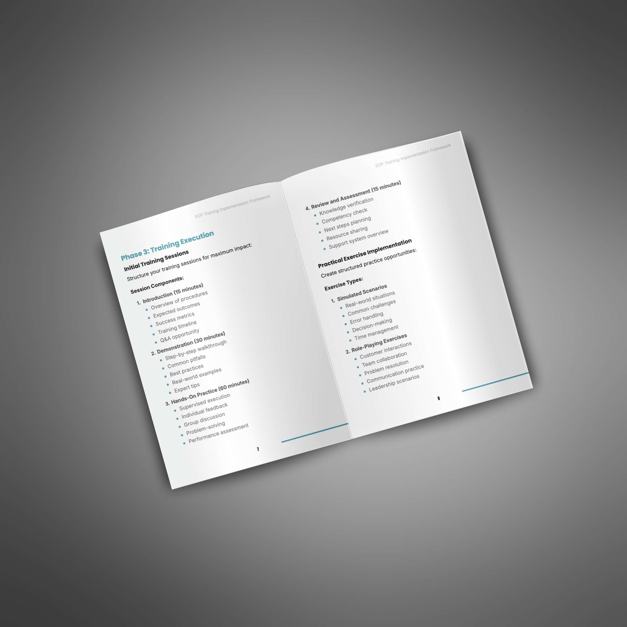 SOP Training Implementation Framework