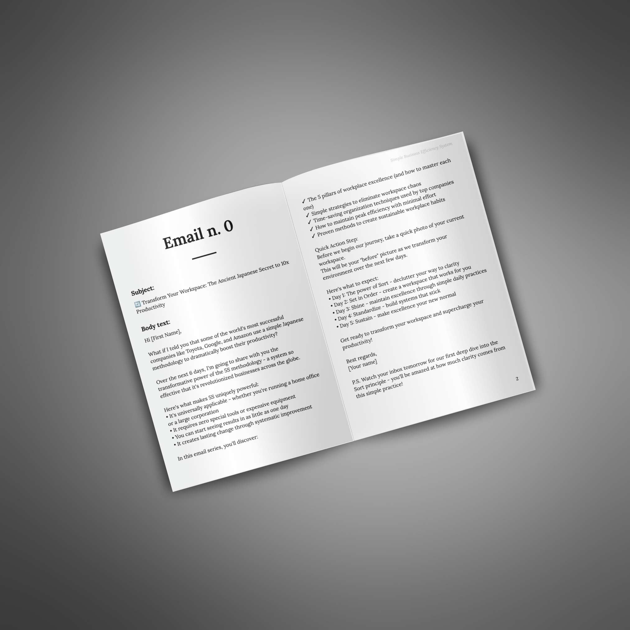 Simple Business Efficiency System