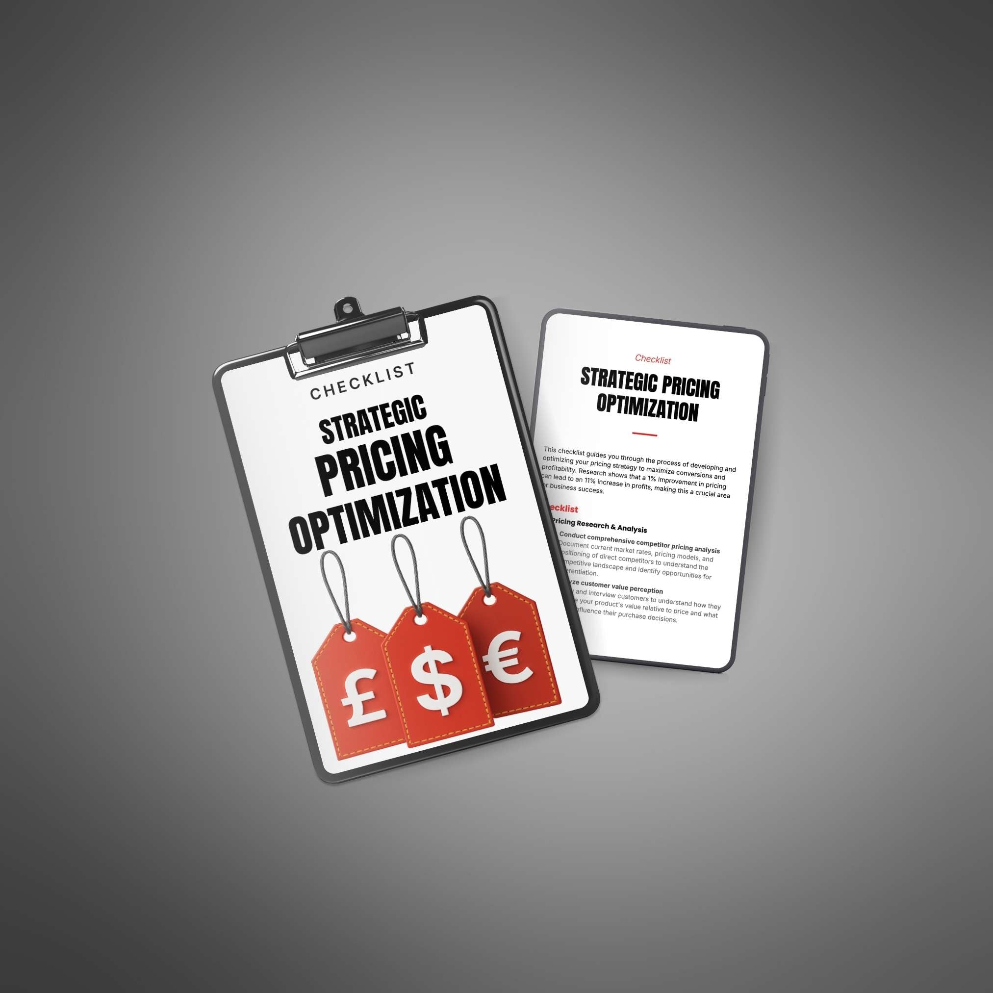 Strategic Pricing Optimization