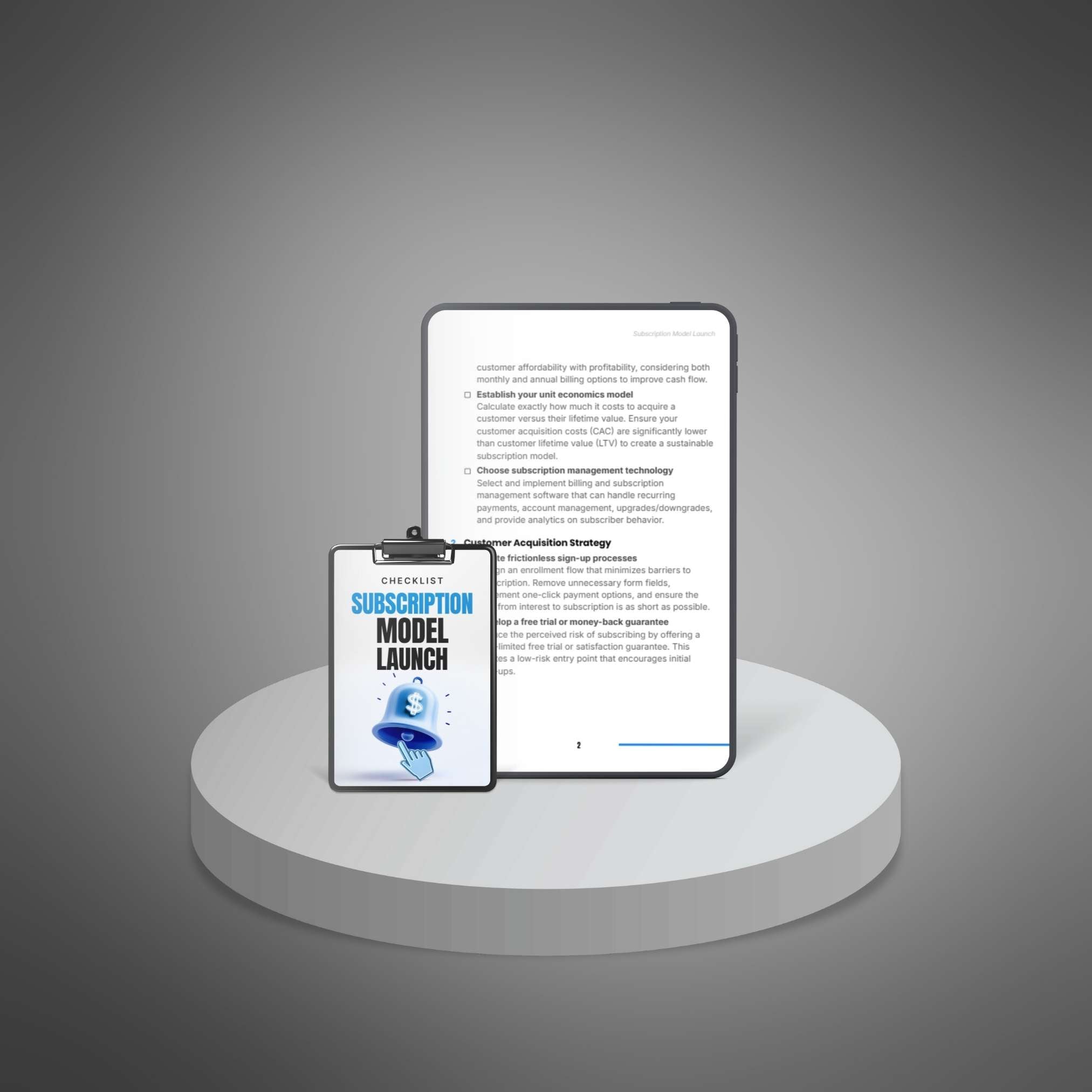 Subscription Model Launch