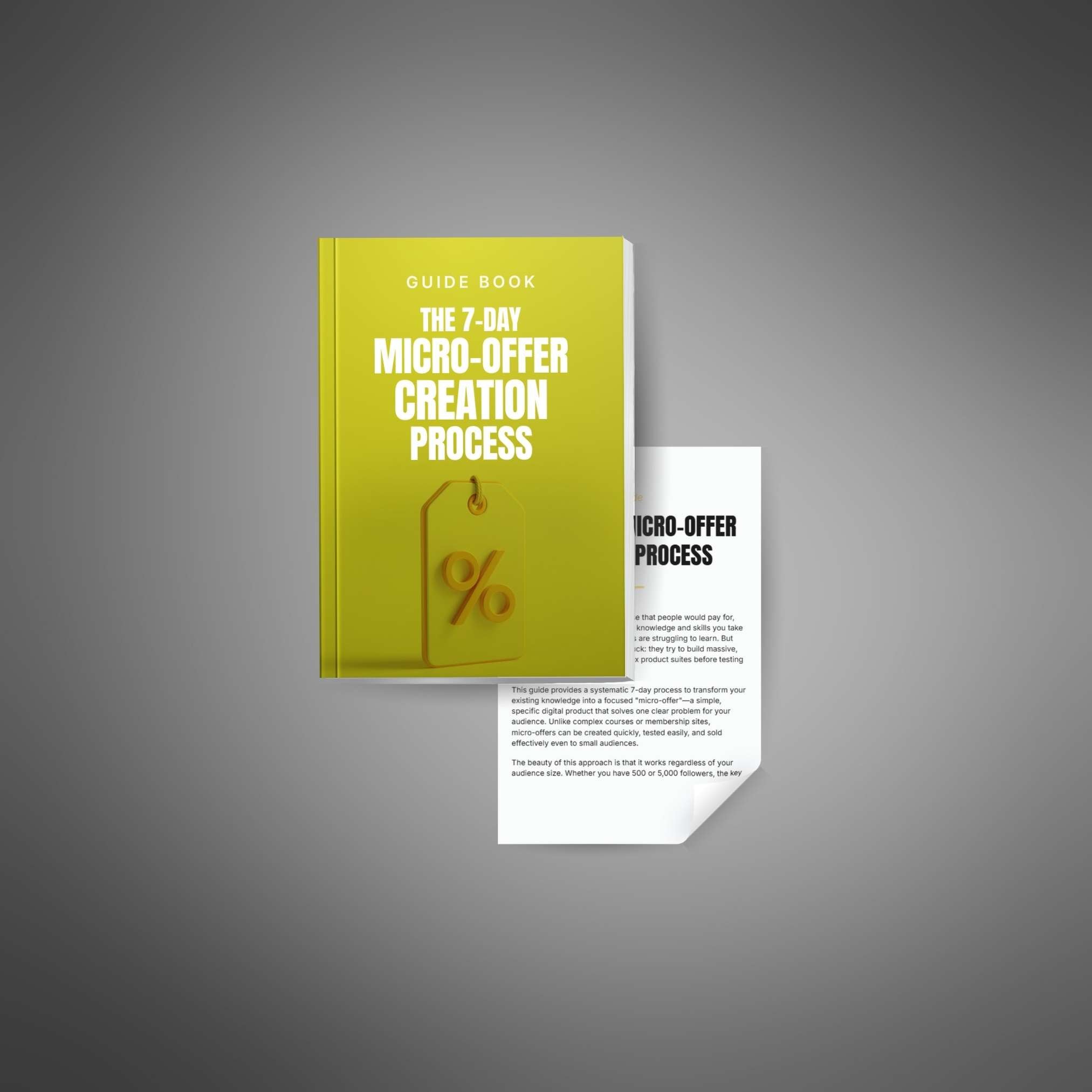 The 7-Day Micro-Offer Creation Process