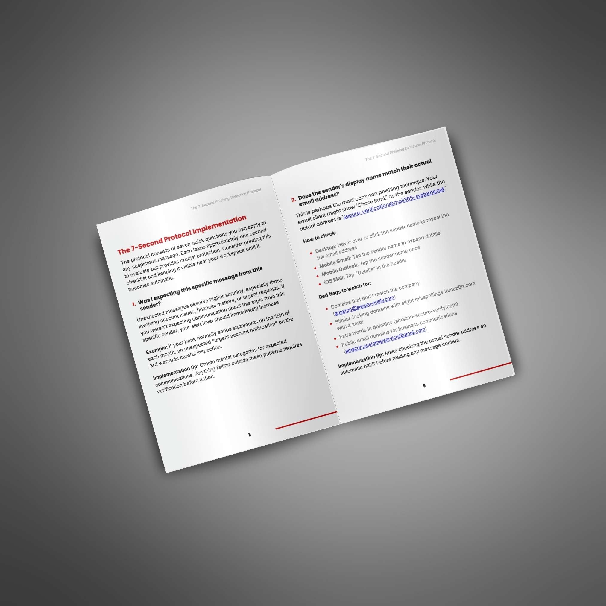 The 7-Second Phishing Detection Protocol