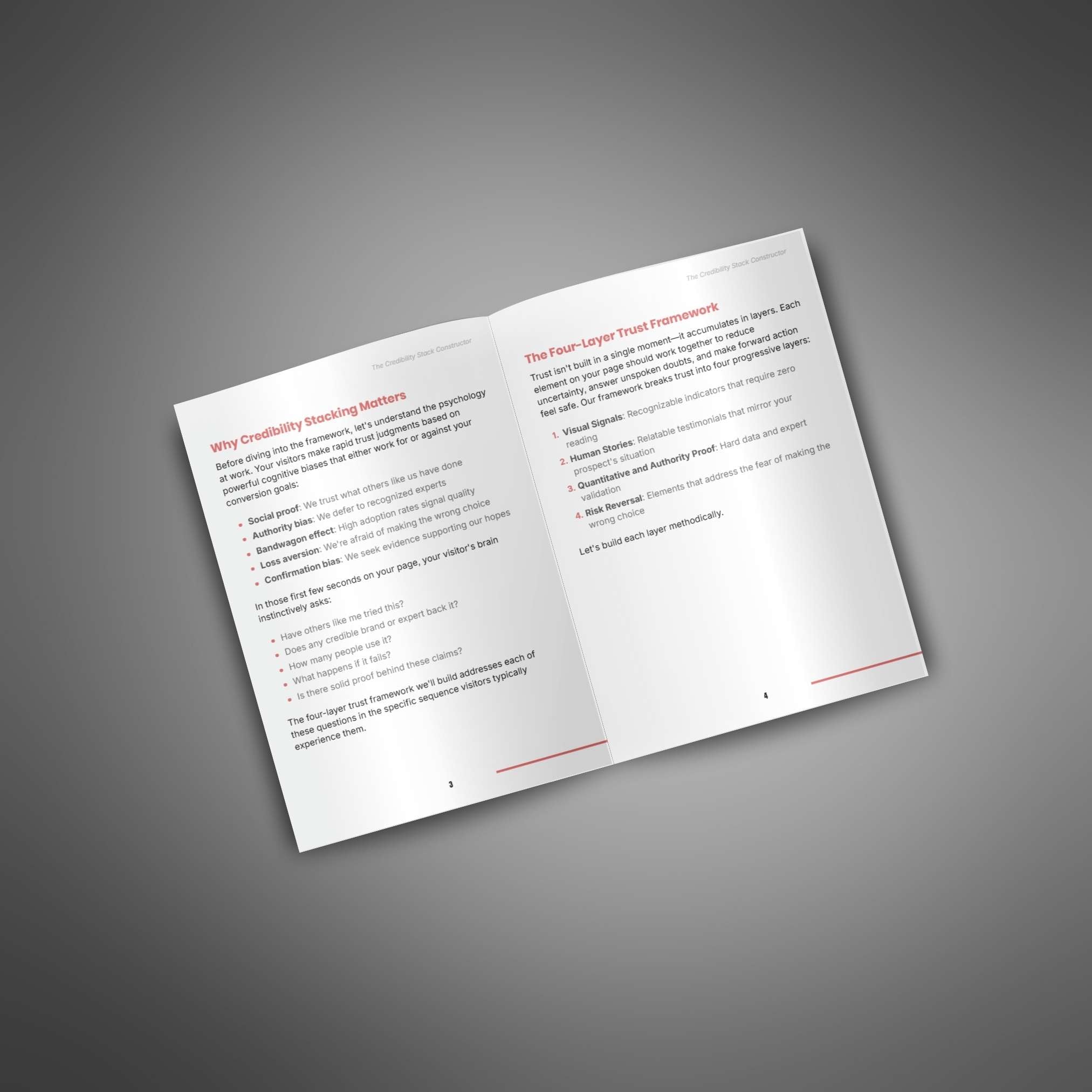 The Credibility Stack Constructor