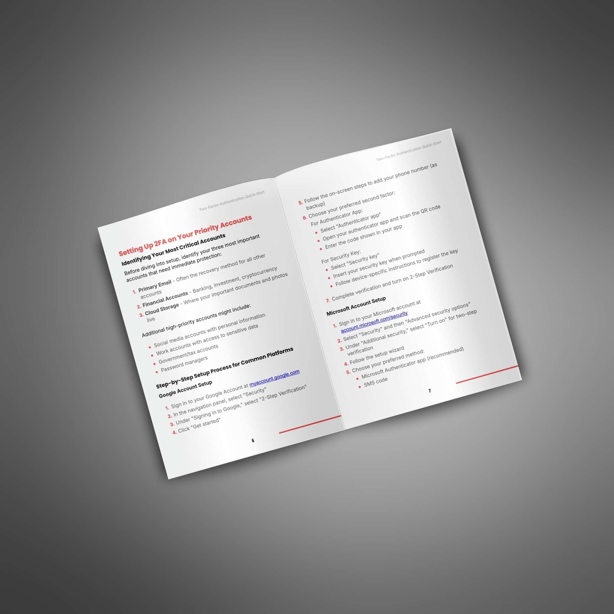 Two-Factor Authentication Quick-Start