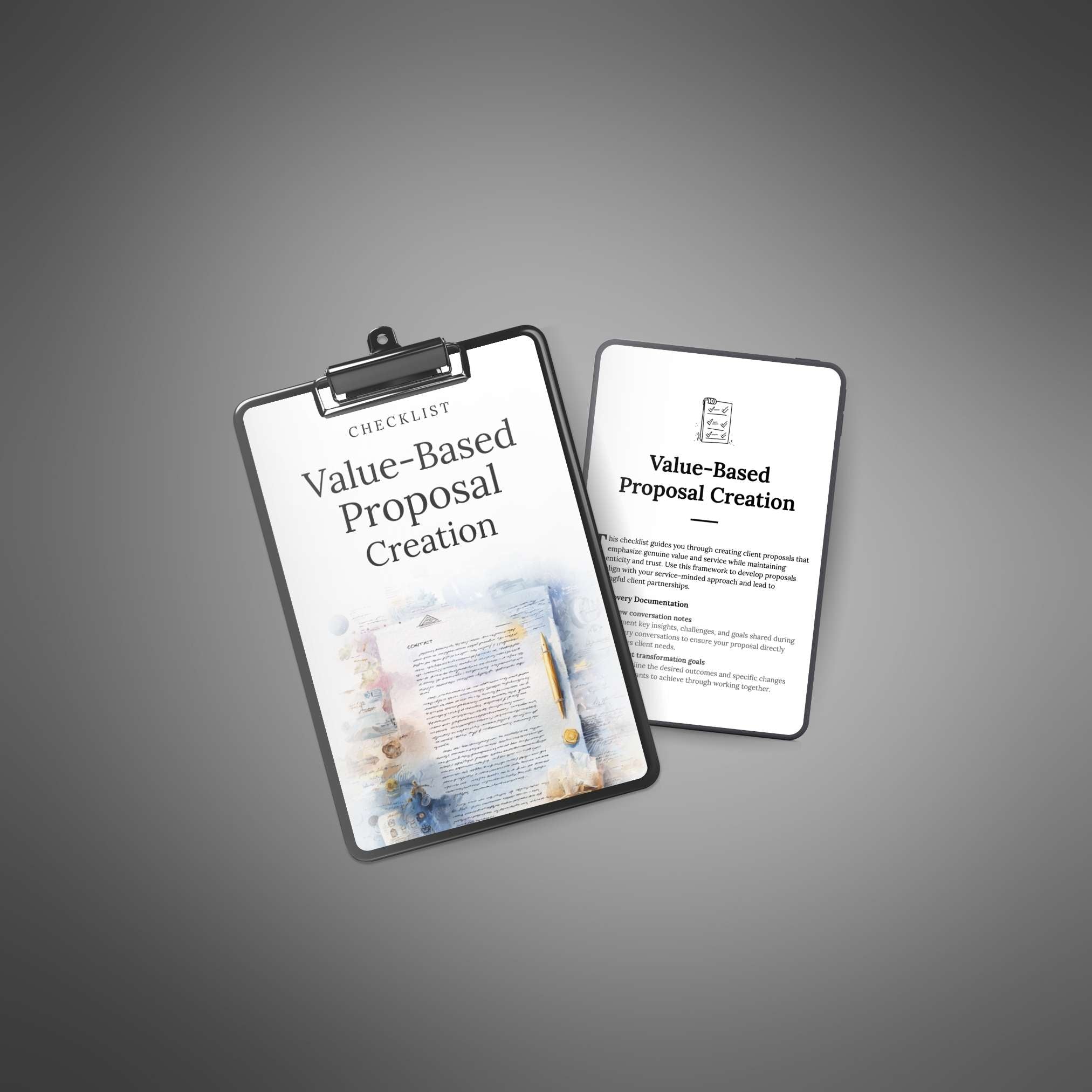 Value-Based Proposal Creation