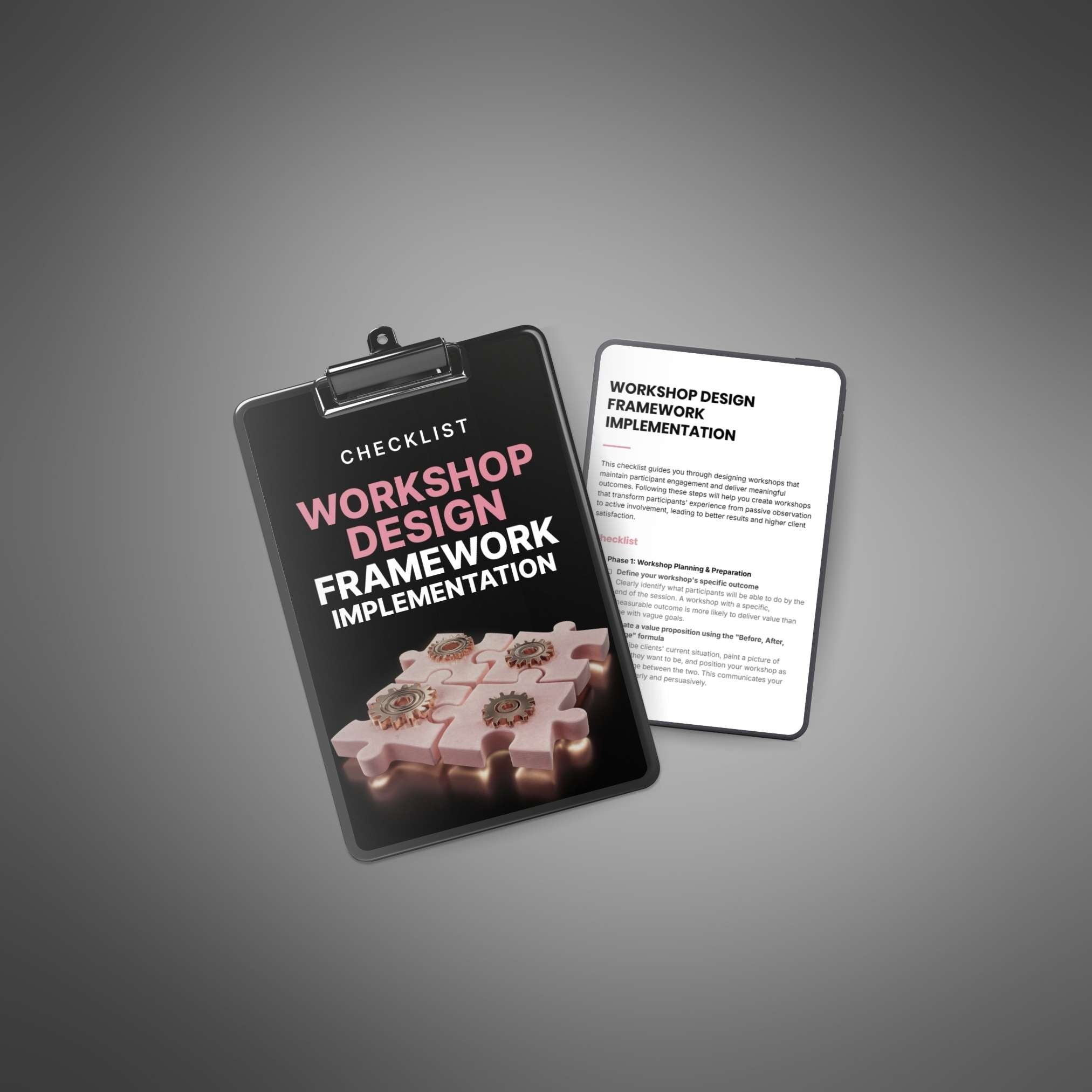 Workshop Design Framework Implementation